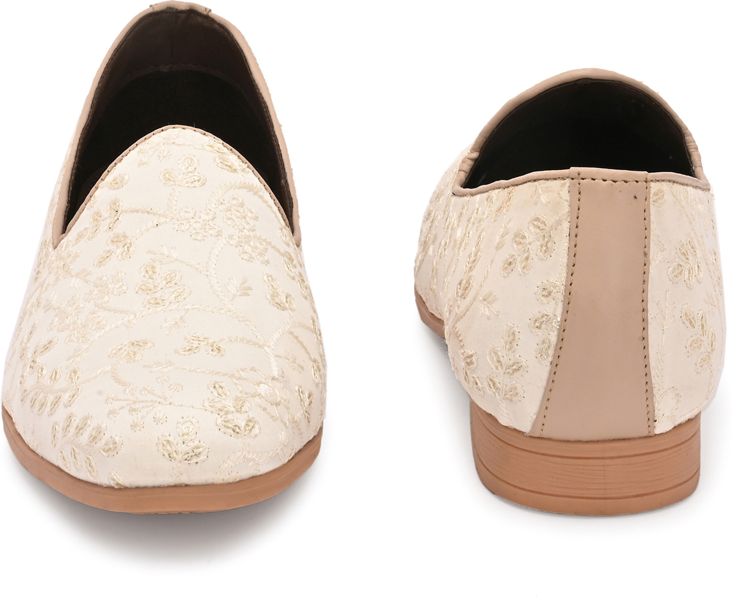 Image of House of Pataudi Festive Ready Slip-On | Lightweight Premium Embroidery Pattern Mojaris For Men