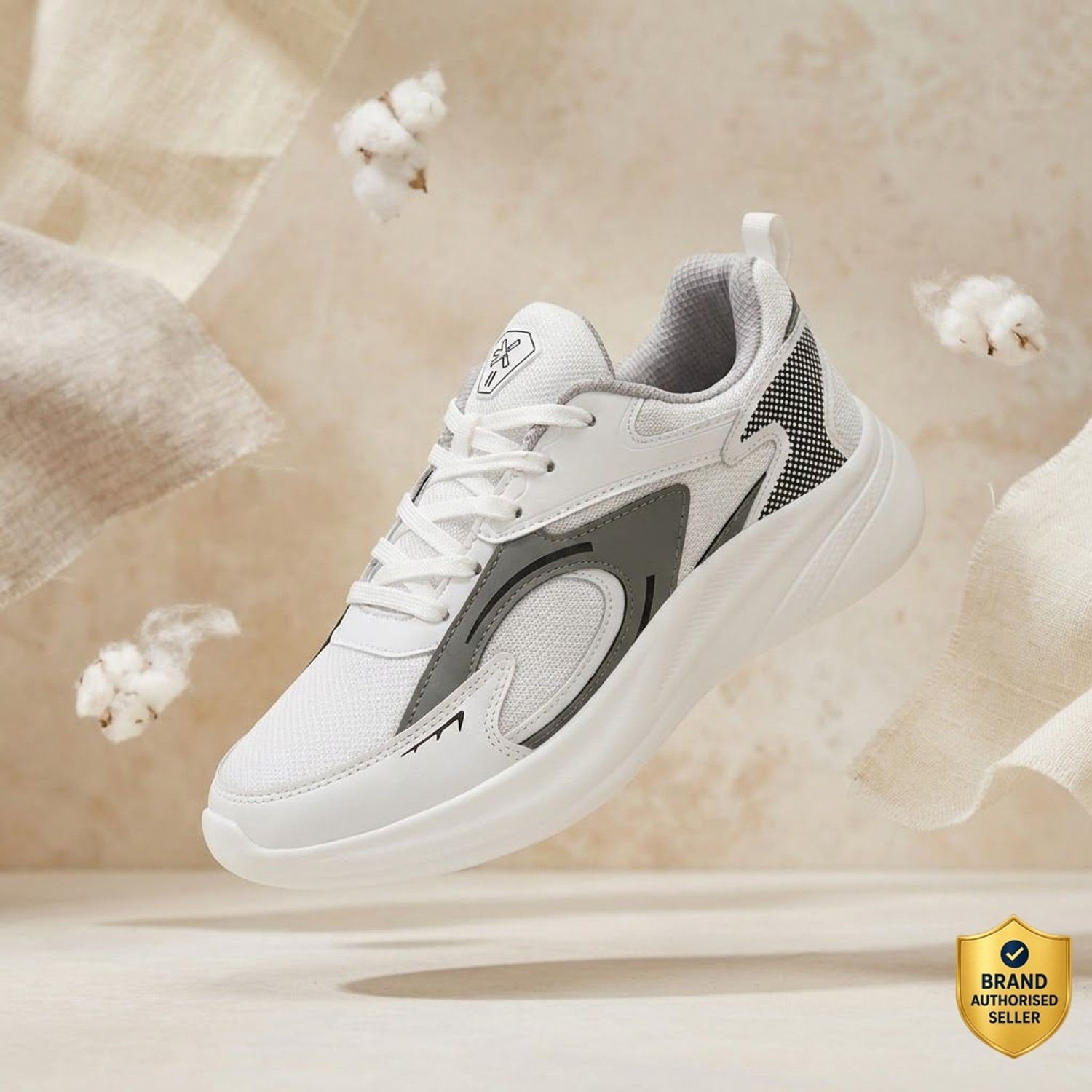 Image of HRX by Hrithik Roshan Running Shoes For Men (White, 10)