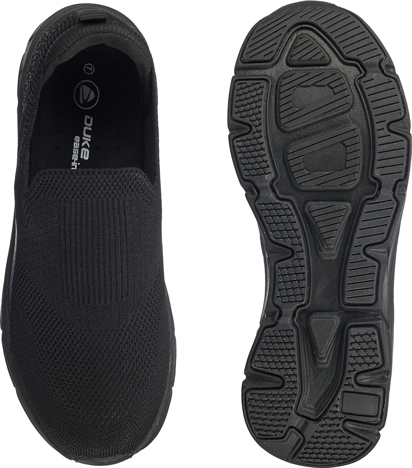 Image of DUKE Walking Shoes For Men (Black, 8)