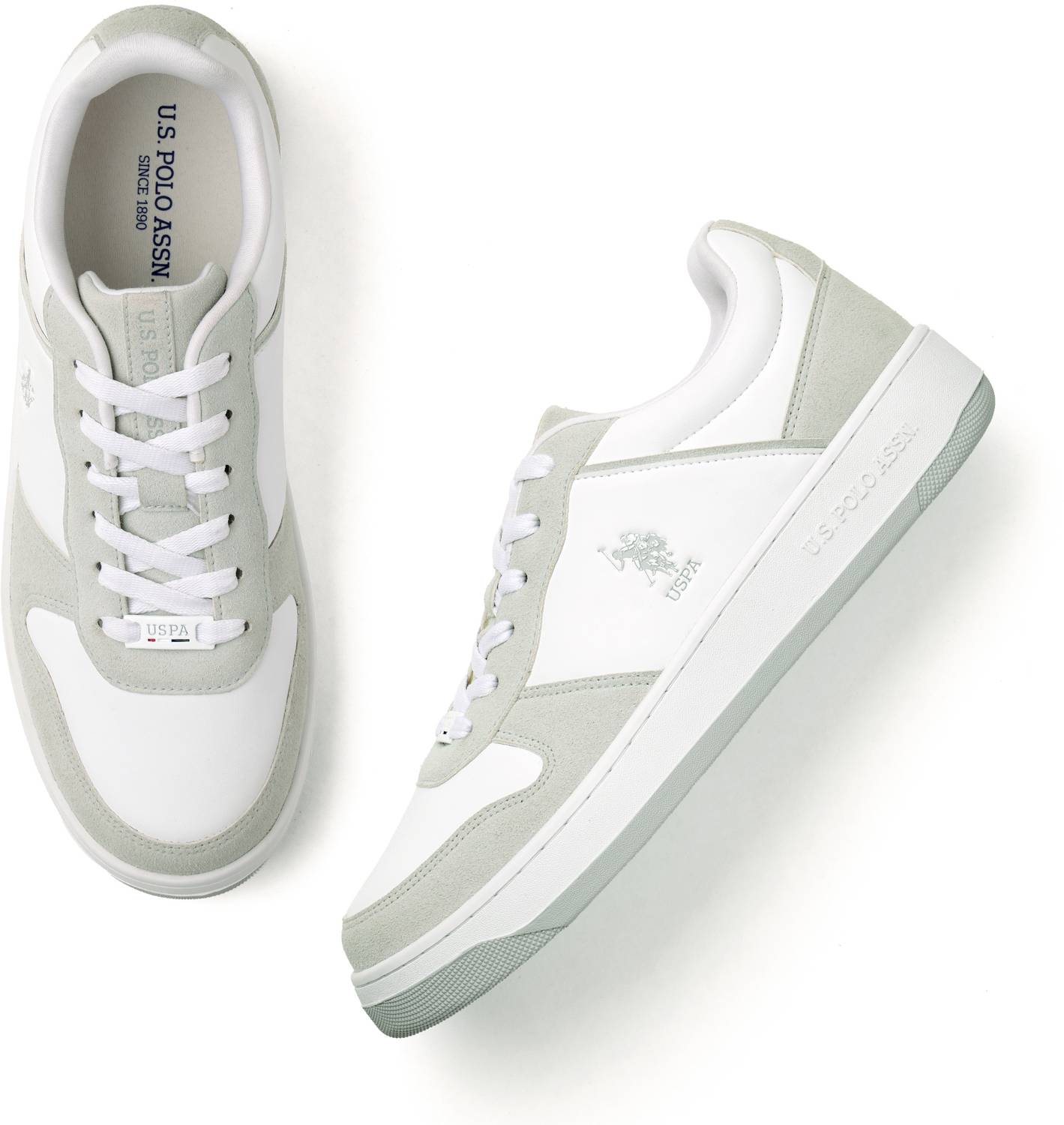 U.S. POLO ASSN. JOAN Men's White Sneakers - Image 1