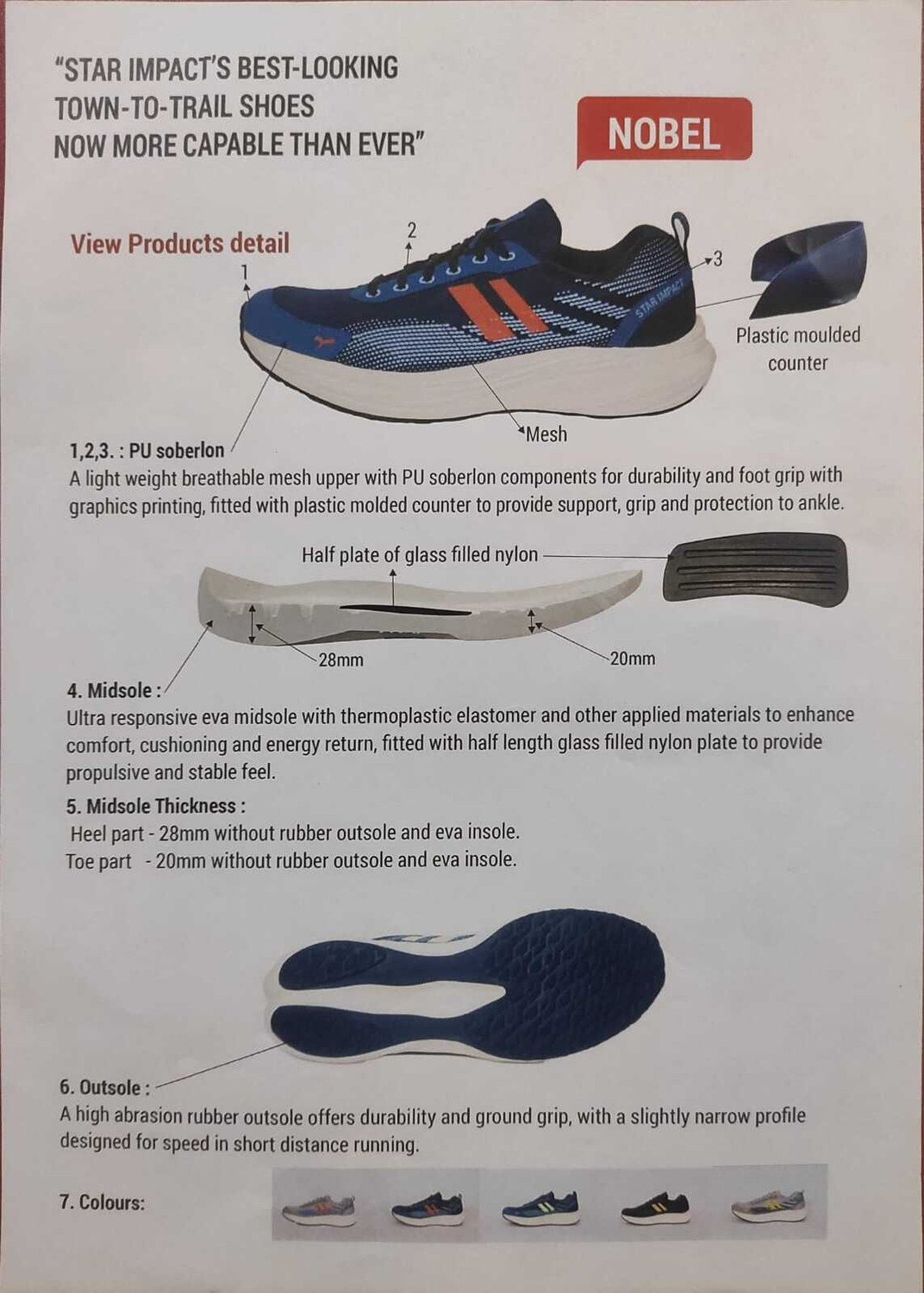 Image of SEGA New Nobel (2026) Pro Lightweight | Breathable Mesh | Glass-Filled Nylon Plate Running Shoes For Men