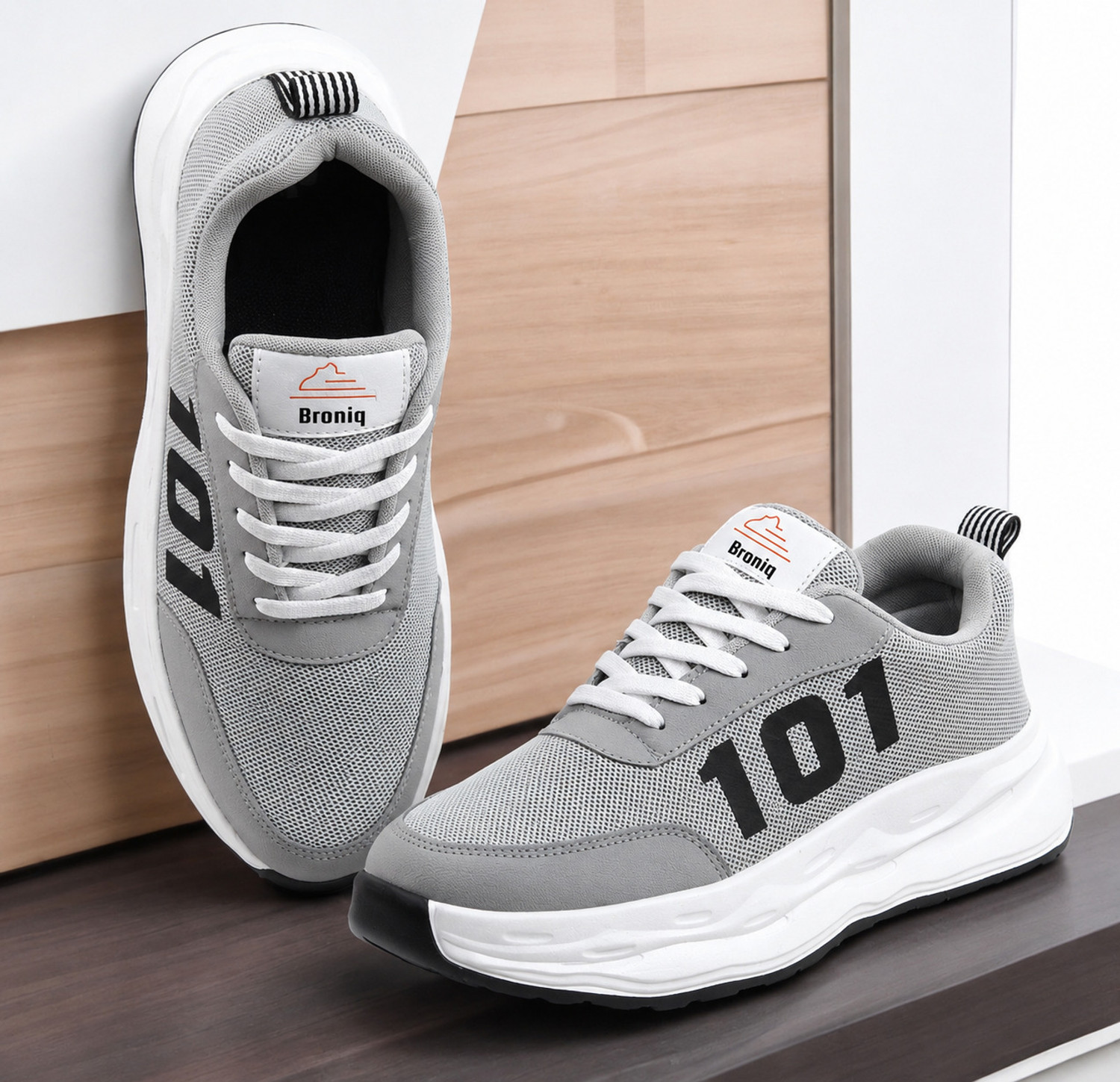 Image of broniq BRONIQ GREY REC CASUAL TRENDY CASUAL SHOES FOR MEN Casuals For Men
