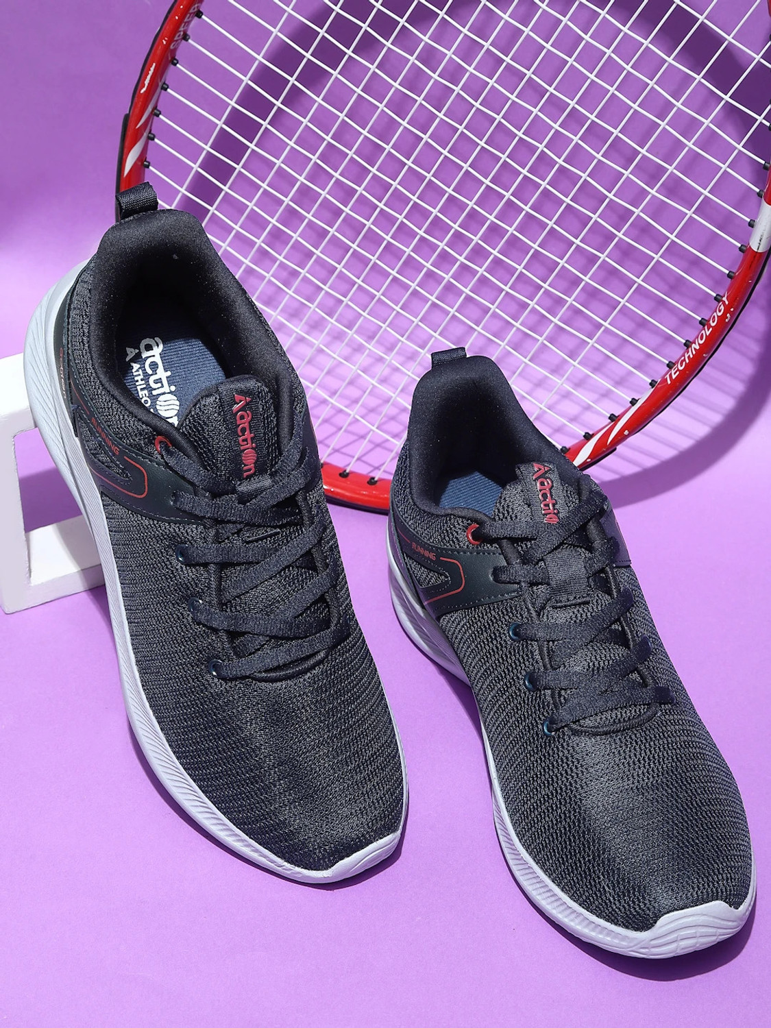 Image of action Athleo SWIFT-111 Durable Comfortable Breathable Lighweight Sports Lace-Up Running Shoes For Men