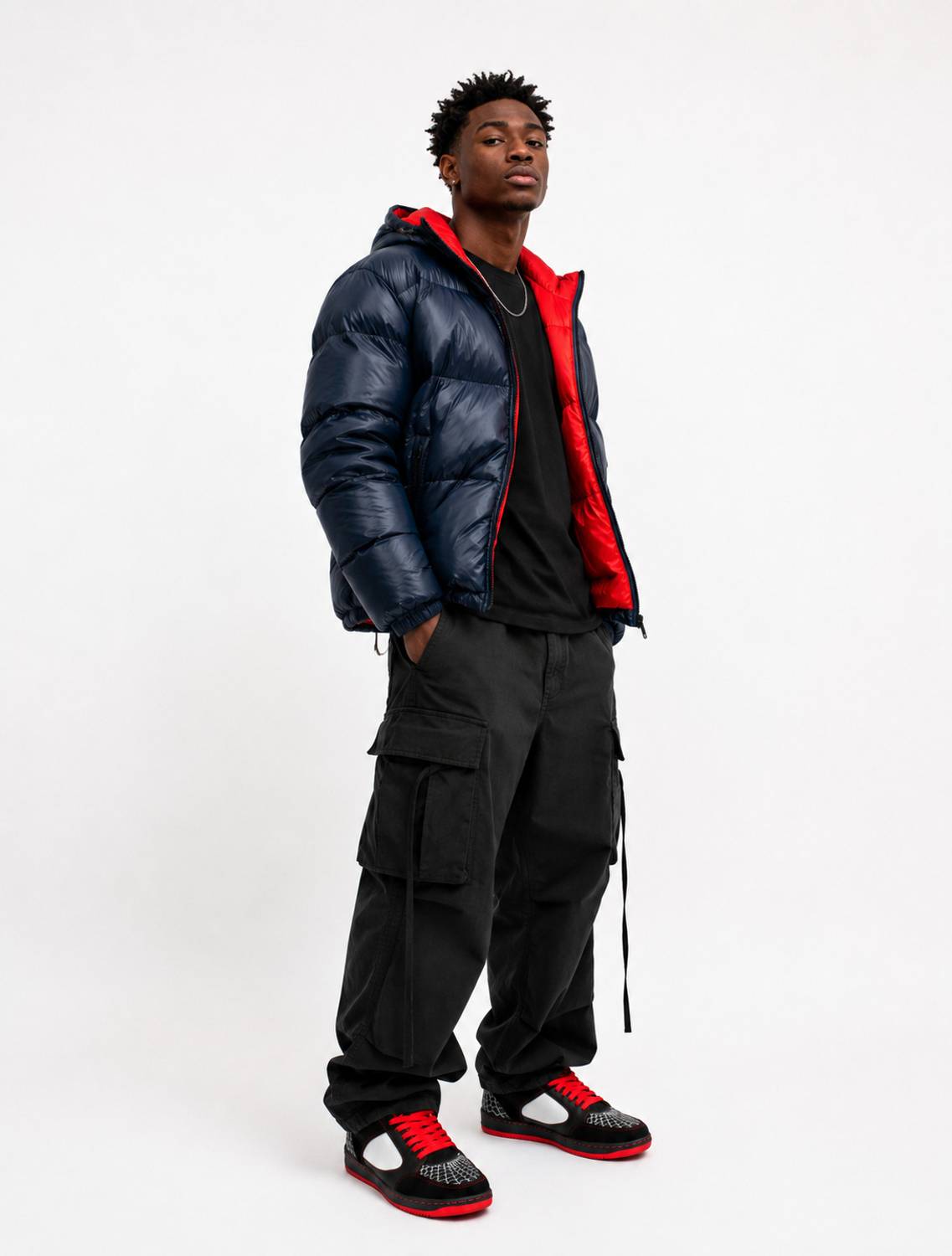 NAWFALS Men's Black Sneakers - Image 4