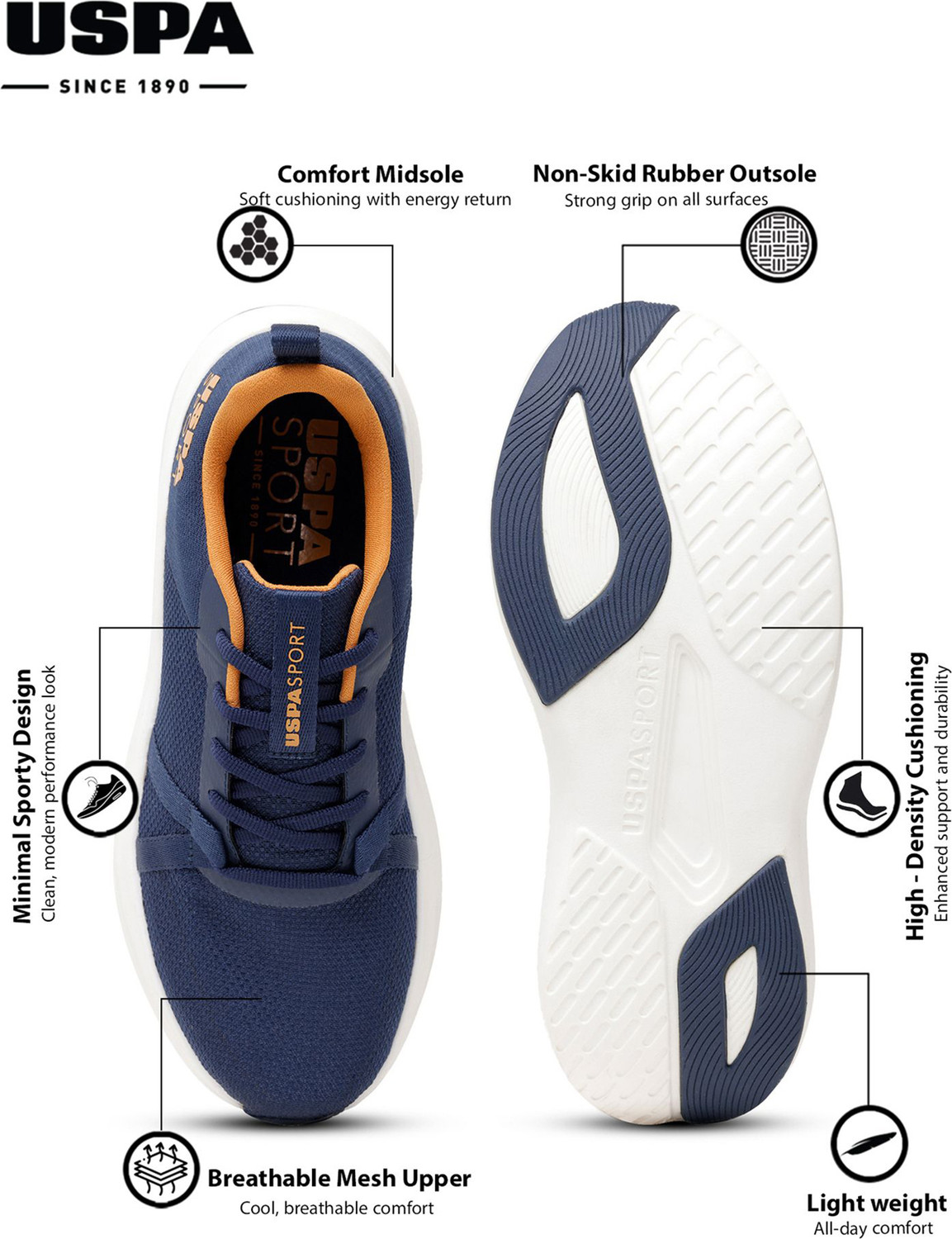 Image of U.S. POLO ASSN. Walking Shoes For Men