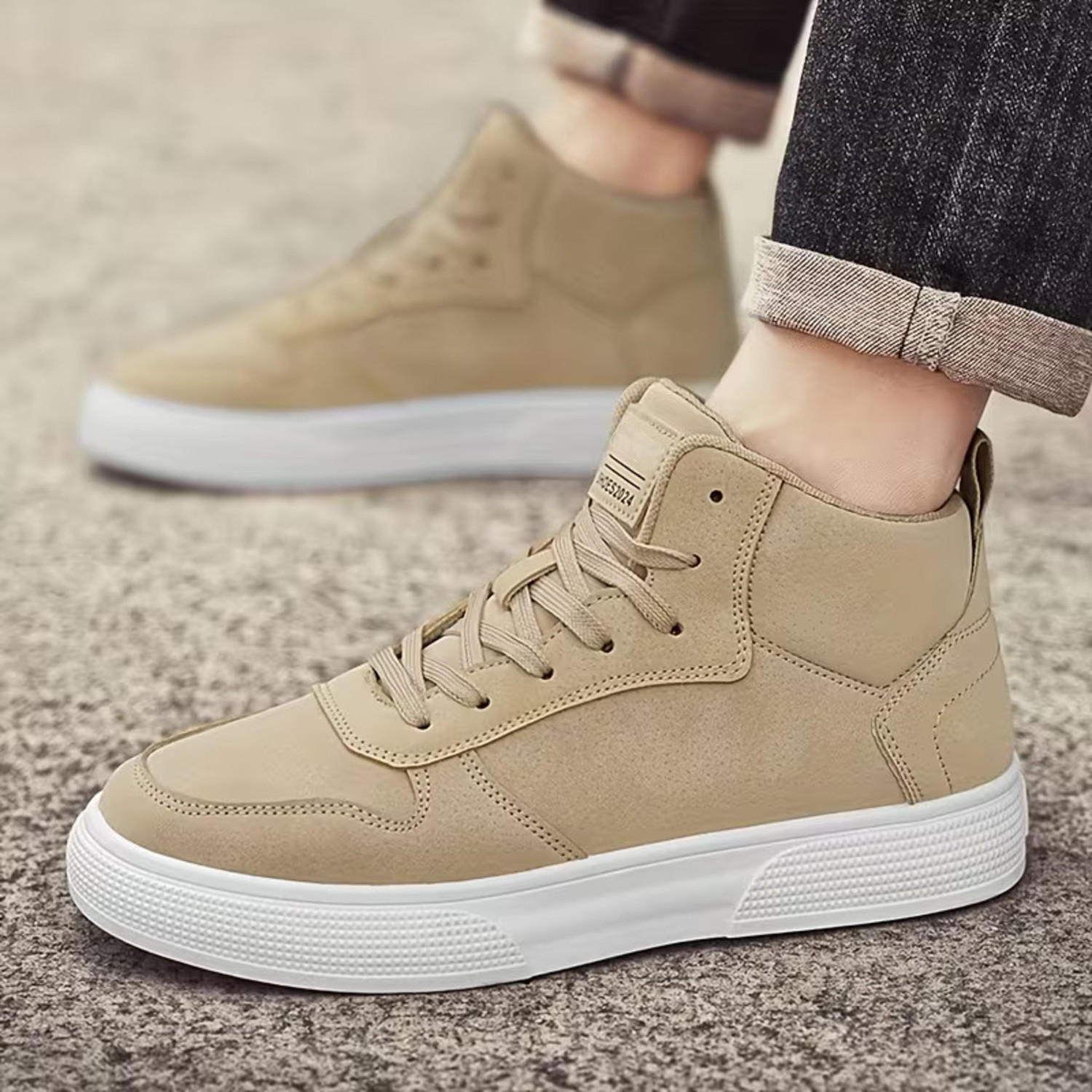 Image of The Roaster High Tops Light weight Boots stylish attractive sneakers shoes for men High Tops For Men