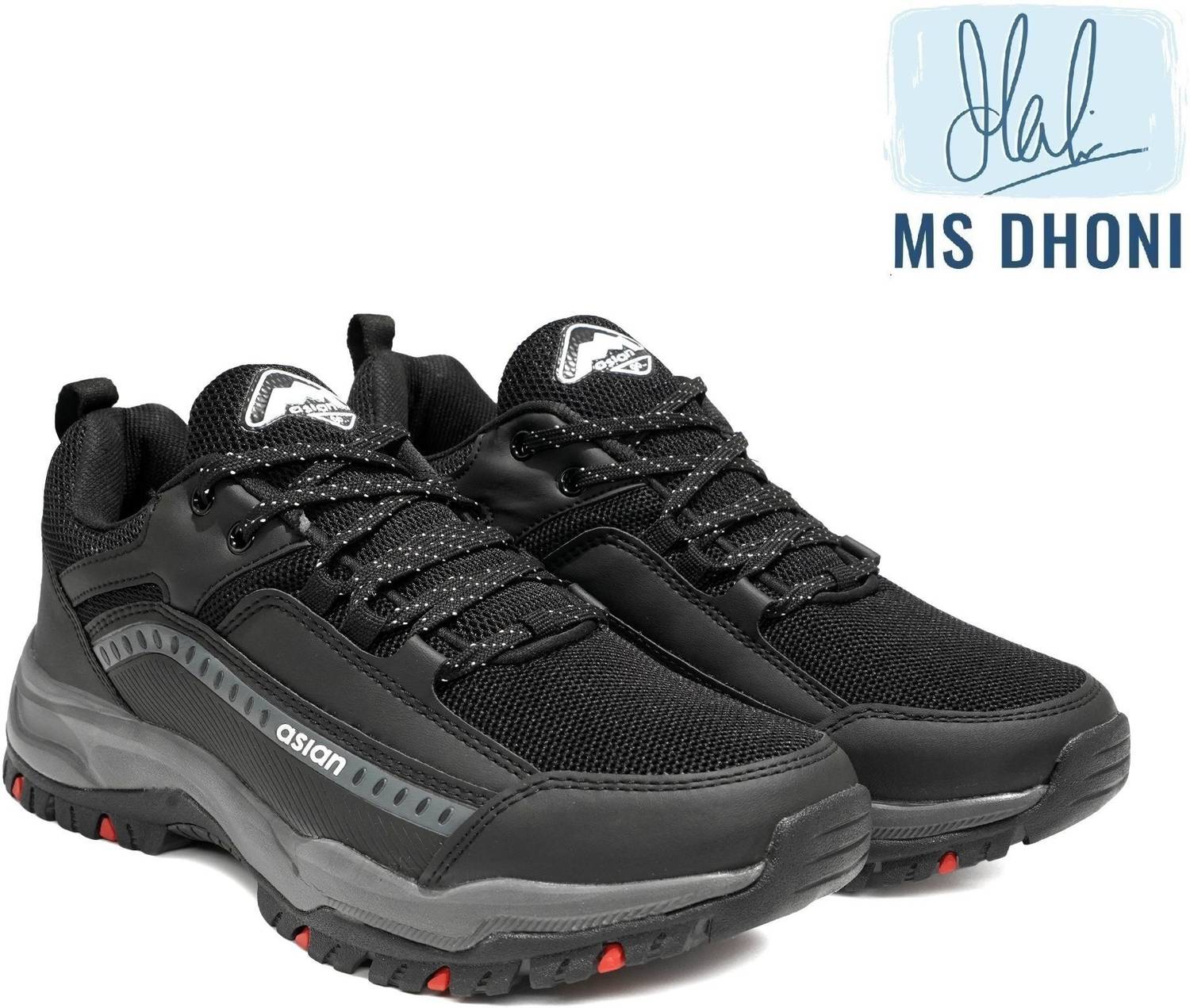 asian Everest-01 Black Trekking Shoe - Image 3
