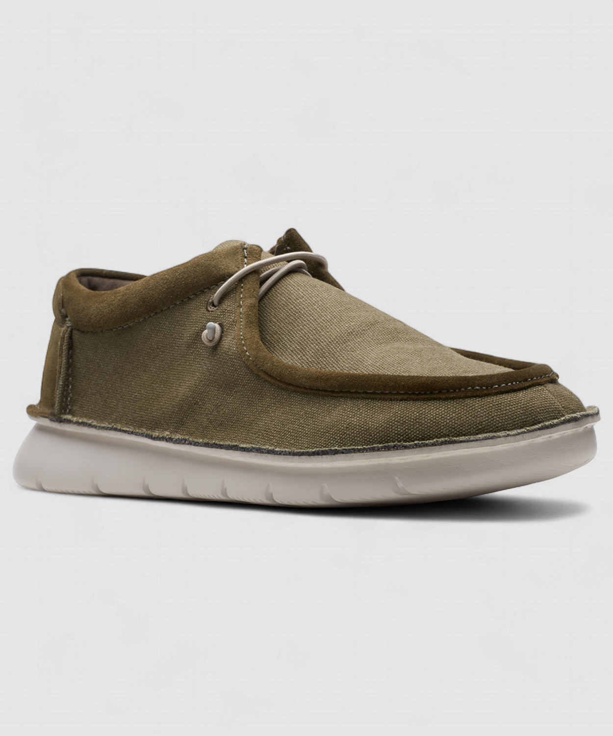 Image of CLARKS Colehill Easy Dark Olive Txt Casuals For Men