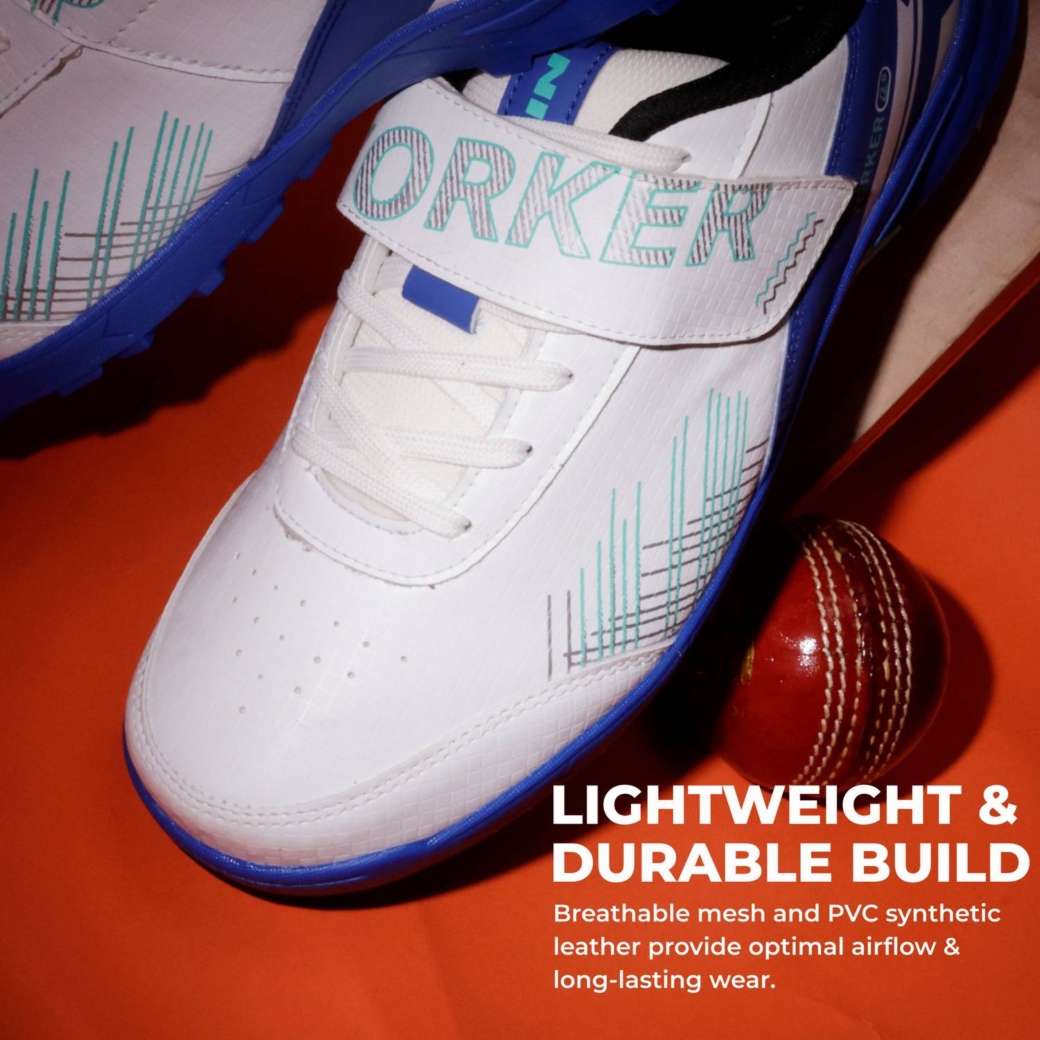 NIVIA Yorker 2.0 Cricket Shoes For Men Blue - Image 3