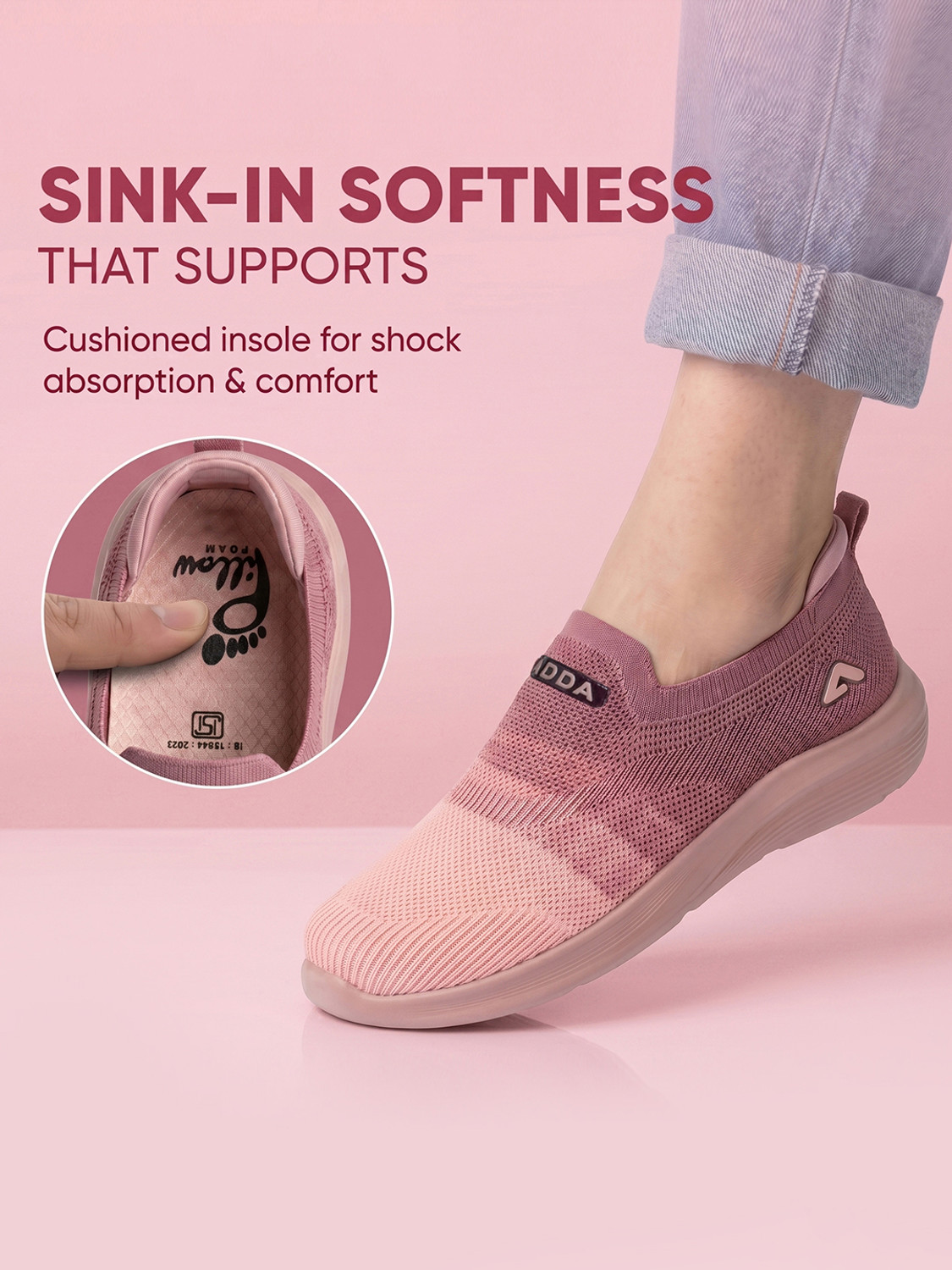 Image of Adda Casuals For Women (Pink, Pink, 6)