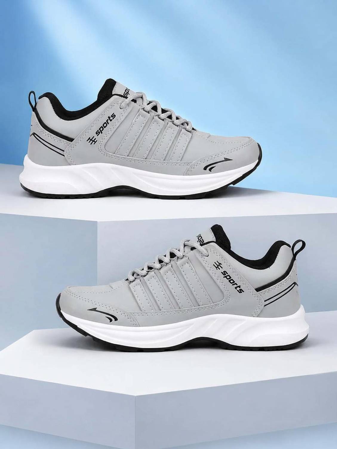 Ryncore Rynncore Men Grey Sports Running Shoes Sneakers For Men