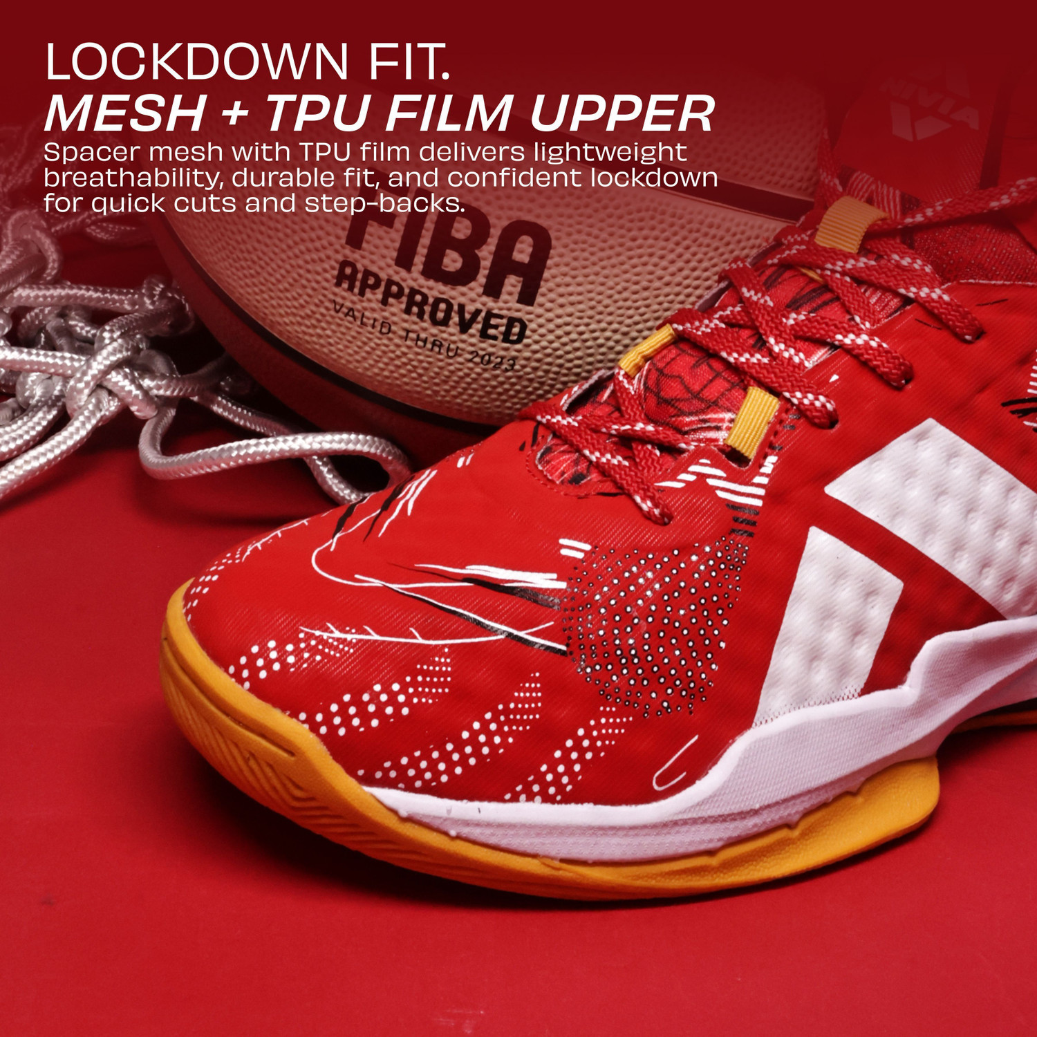 Image of NIVIA CLAWMARK, Duofoam Cushion, Herringbone Outsole with TPU Shank Stability Basketball Shoes For Men