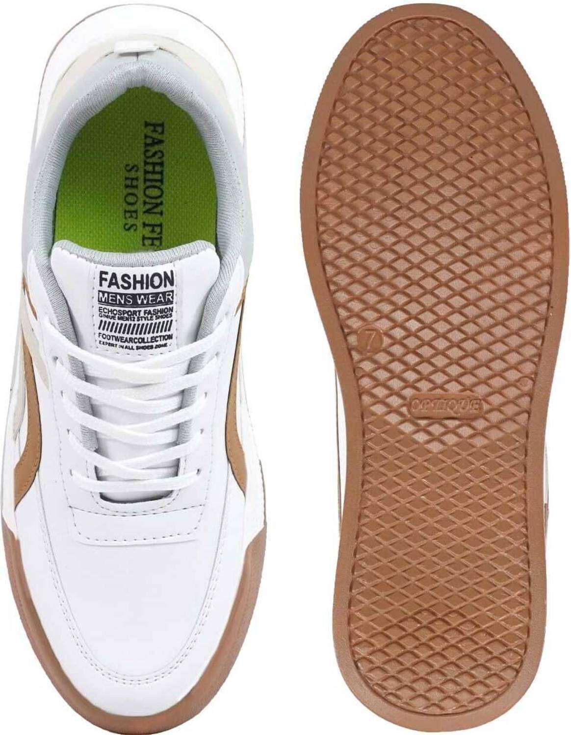 Luckstep Men's White Casual Sneakers - Image 3