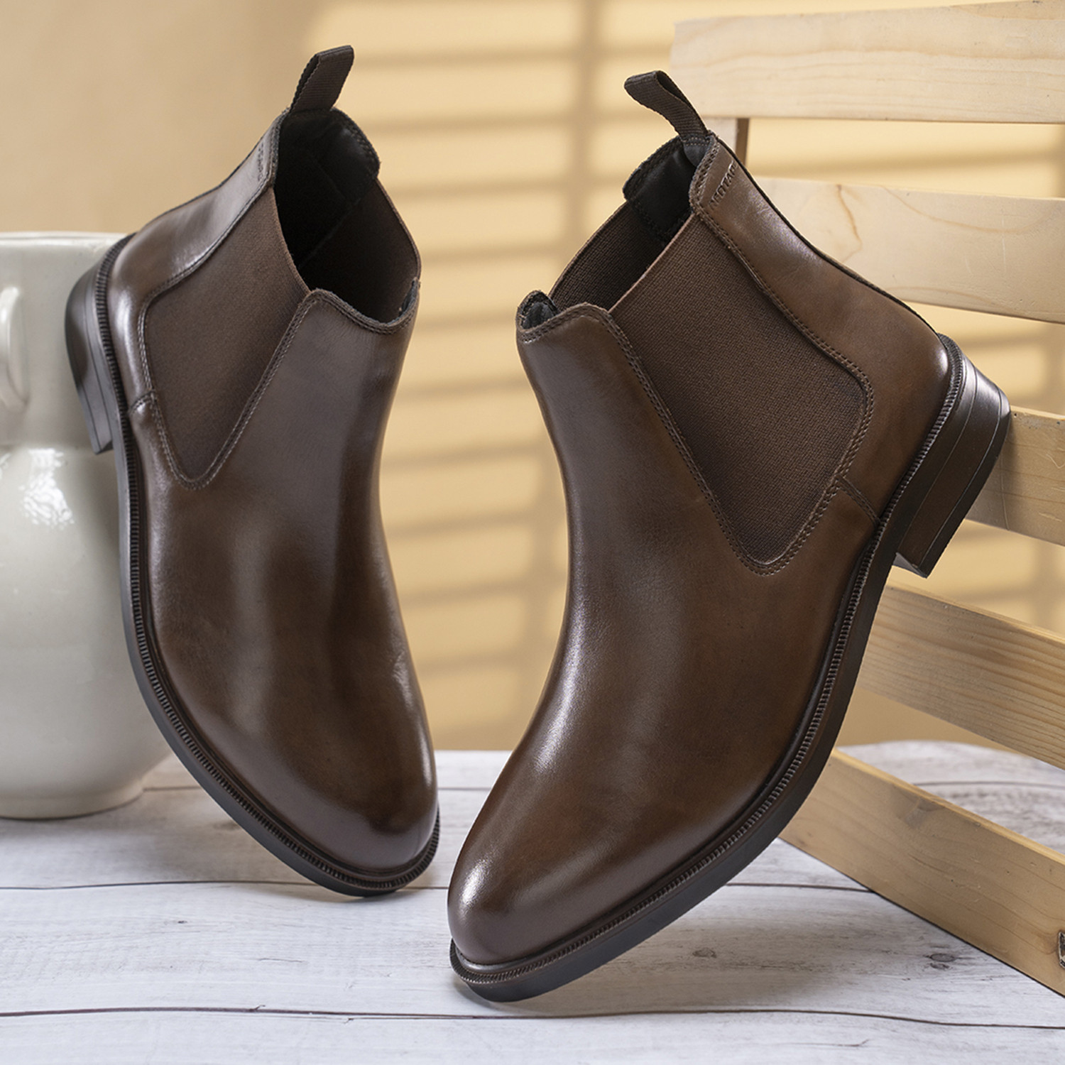 Image of RED TAPE Men's Chelsea Boots | Everyday Formal Style Boots For Men