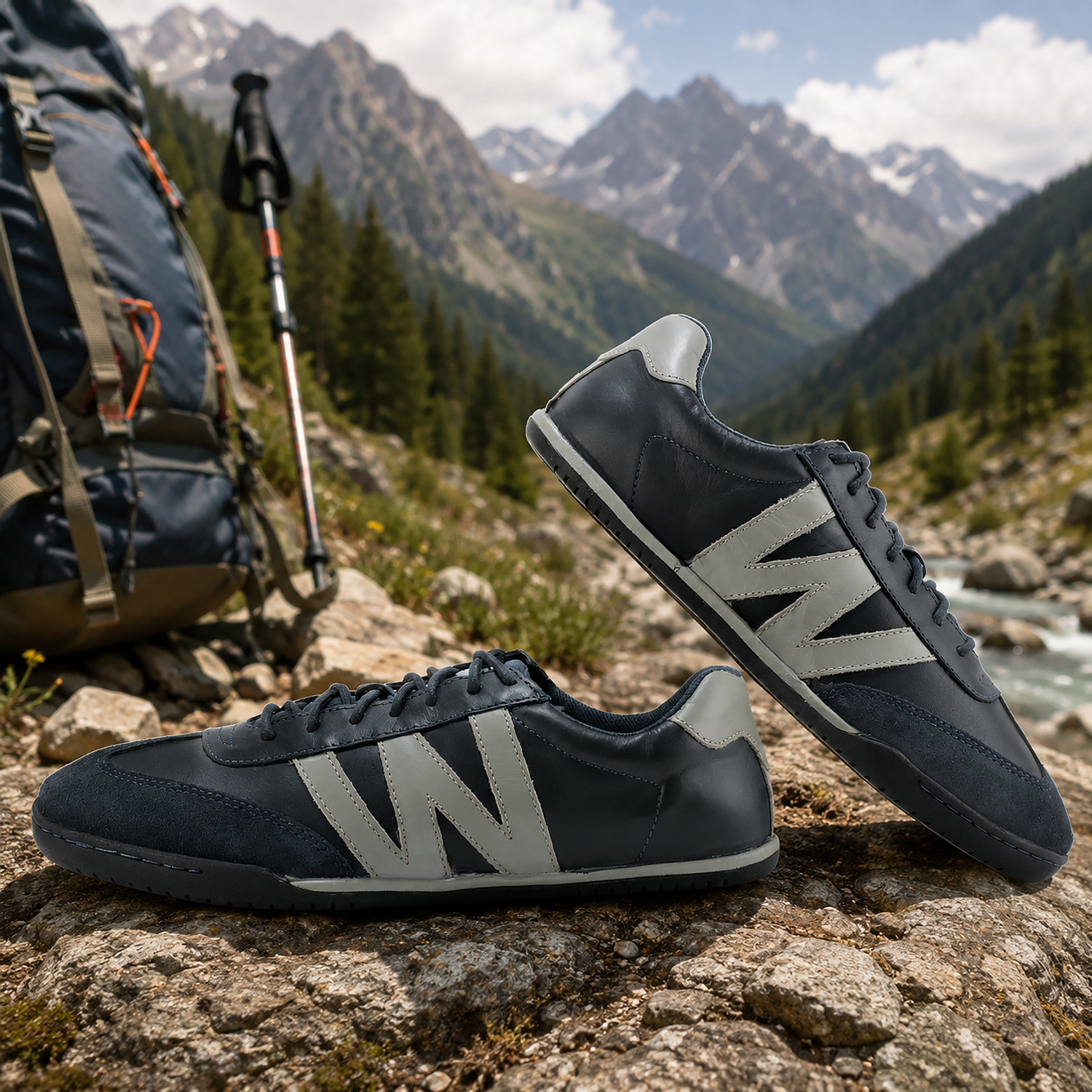Image of WOODLAND Lace Up Lightweight Breathable Comfortable Daily Use Sneakers For Men