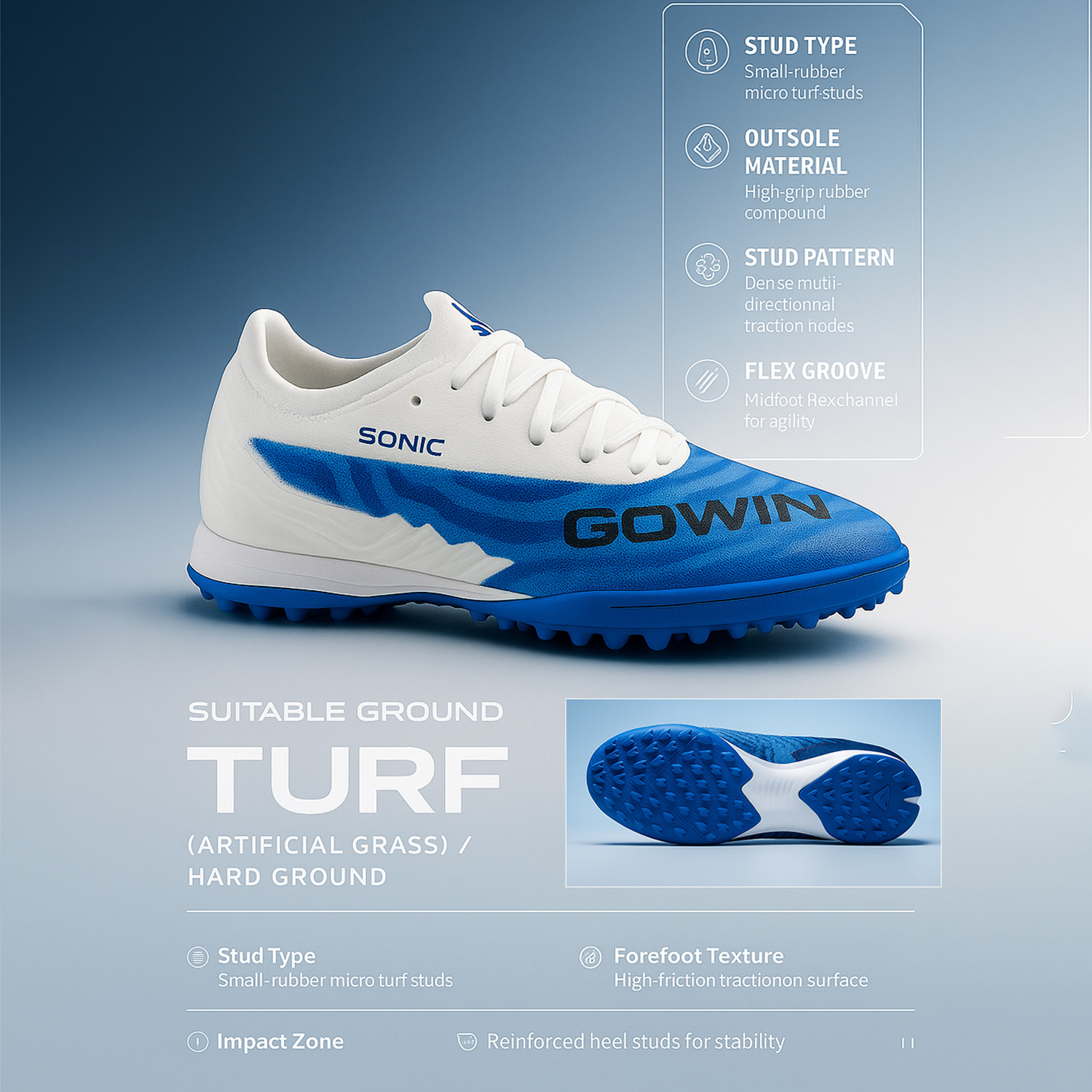 Image of GOWIN SONIC Football Shoes For Men