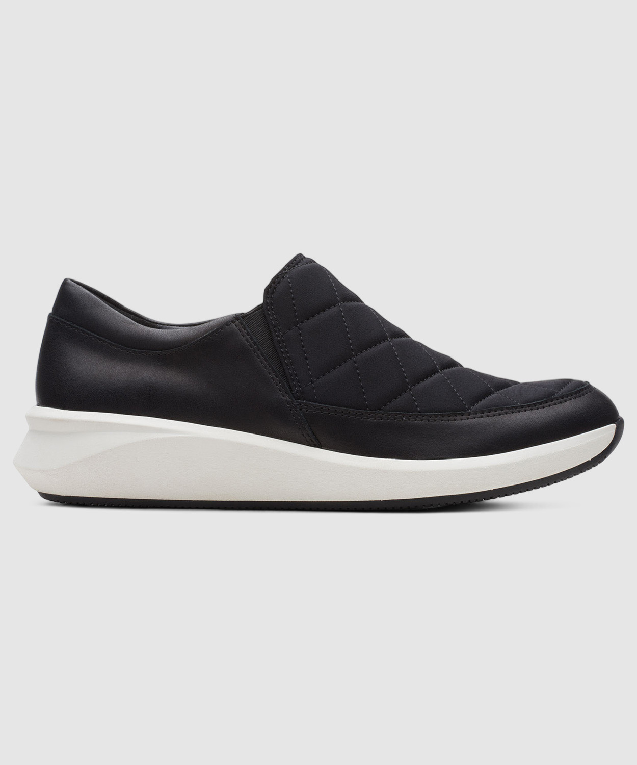 Image of CLARKS Un Rio Spark BLACK COMB Casuals For Women (Black, 4)