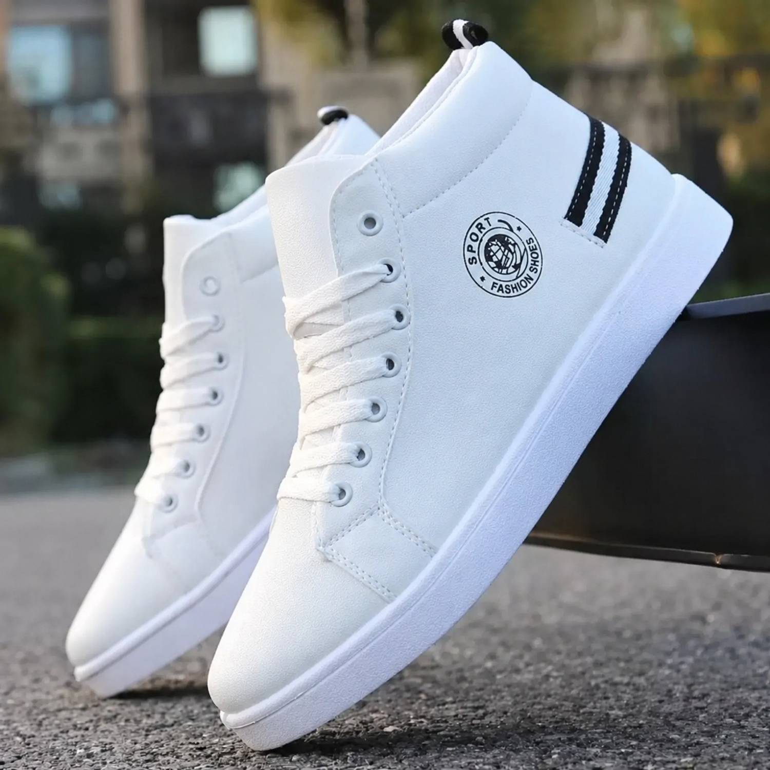 URBANBOX Men's High Top Casual Running Sneakers - Image 1
