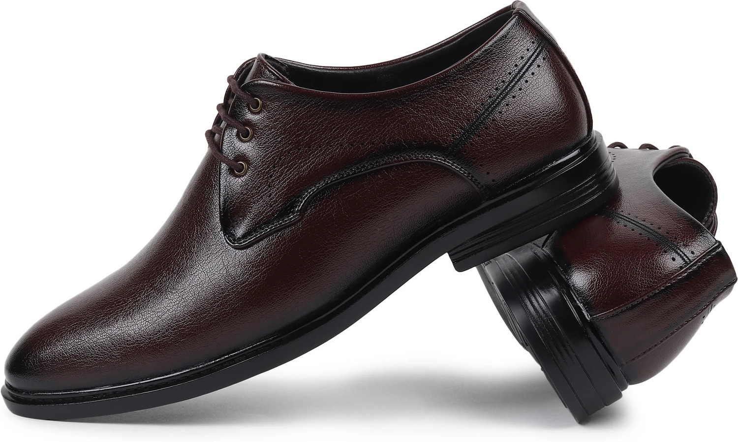 Image of Zixer Leather Mid-Top Formal Shoes Men's /Office Leather Shoe For Men /Derby Formal Shoe Oxford For Men