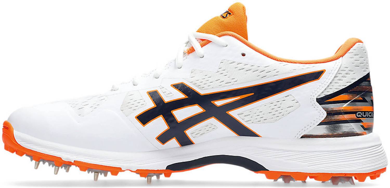 Asics QUICK SINGLE FF Cricket Shoes For Men White - Image 2