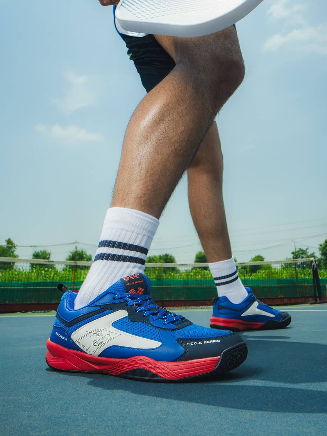Image of bacca bucci Pickle Series Court Sneakers with OrthoLite Eco Insoles Sneakers For Men