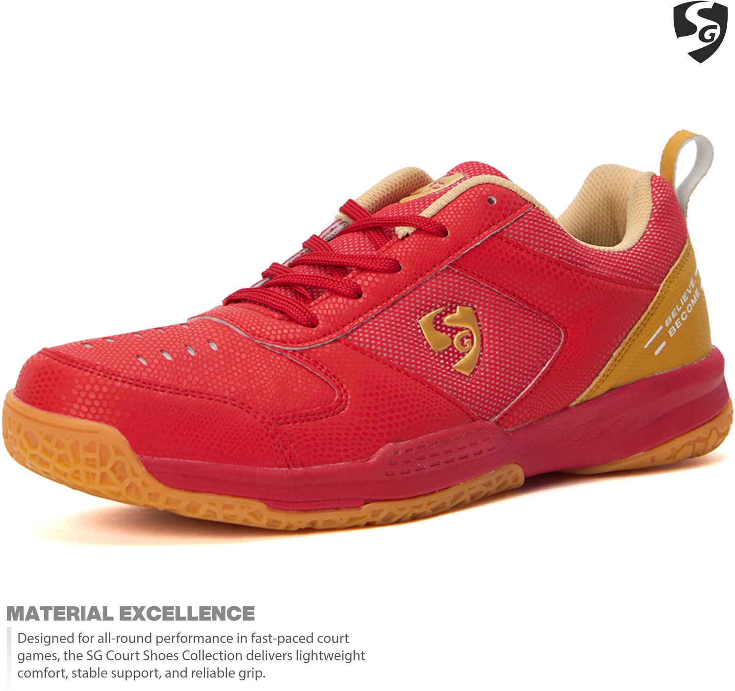 Image of SG Court Pro Non-Marking Badminton Shoes for Men, Pickleball, Squash & Badminton Shoes For Men
