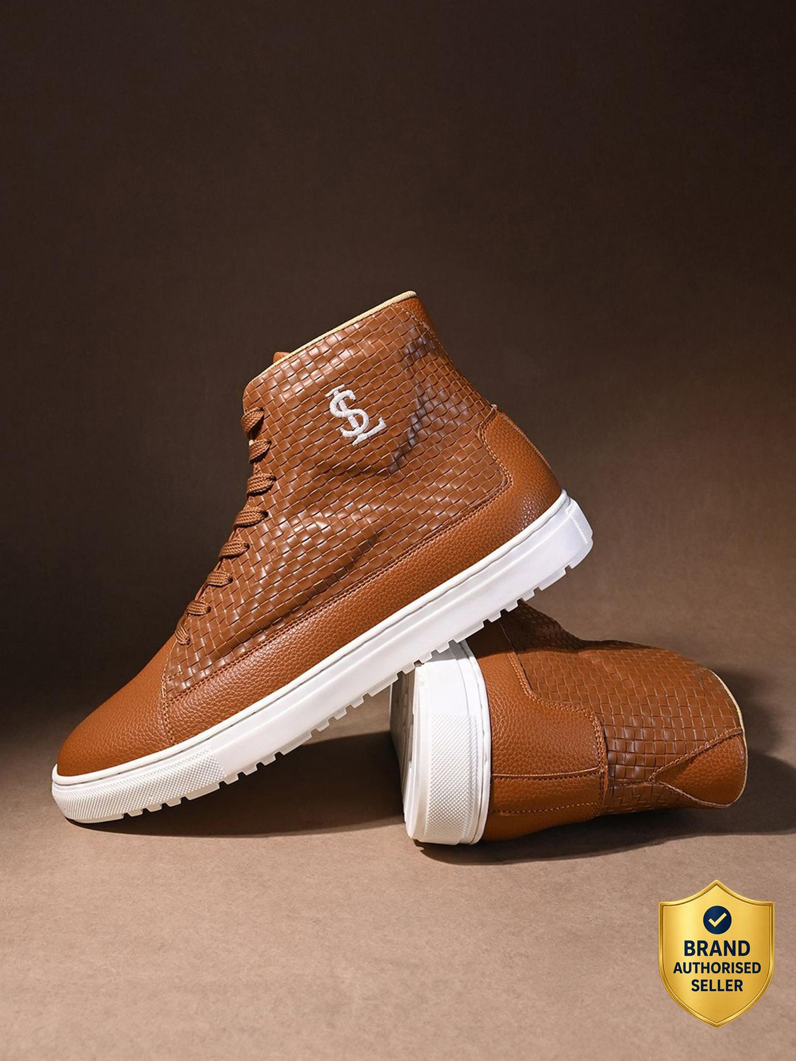 LOUIS STITCH Men's Russet Tan Sneaker, Casual Lightweight Lace-Up Sneakers, UK-6 Sneakers For Men