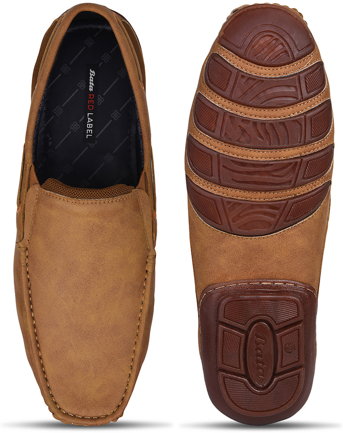 Image of Bata Men's Casual Slipon Shoes - Tan - ( 9 UK ) Casuals For Men