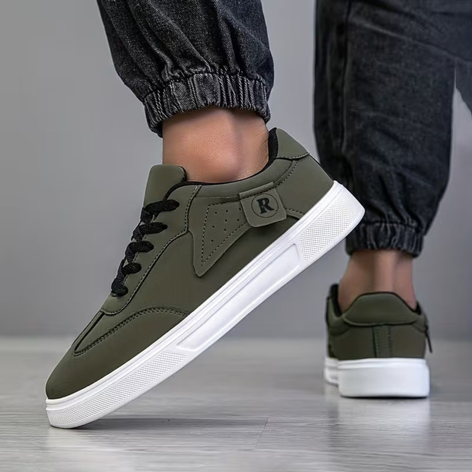 Image of ROASTER Light weight stylish attractive white sole sneakers shoes for men Sneakers For Men