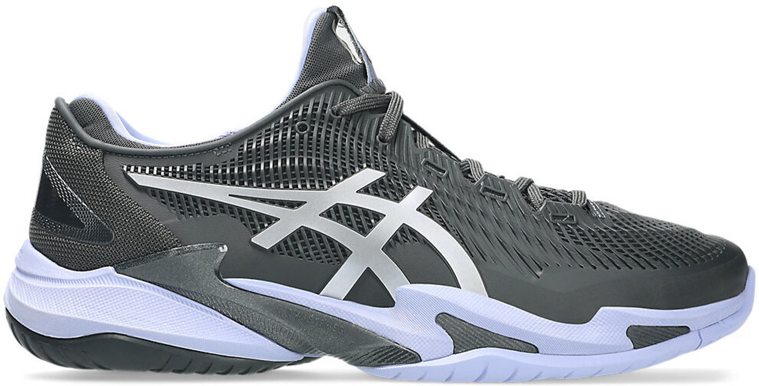 Image of Asics COURT FF 3 NIGHT ENERGY Tennis Shoes For Men (Grey, 8)