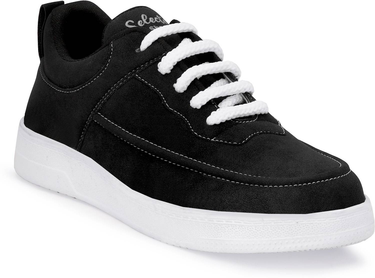 Selected Men's White Canvas Sneakers - Image 4