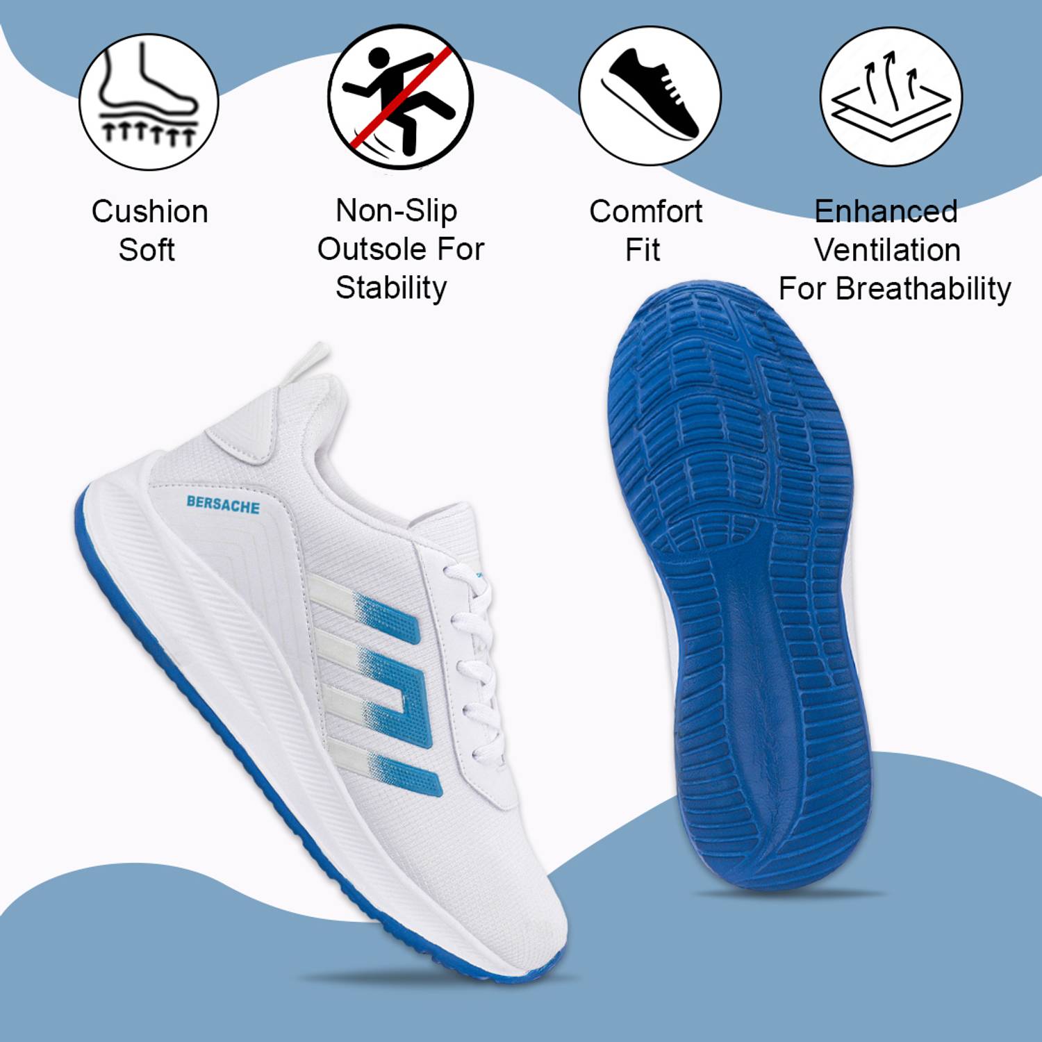 BERSACHE Men's Casual Sneakers - Image 4