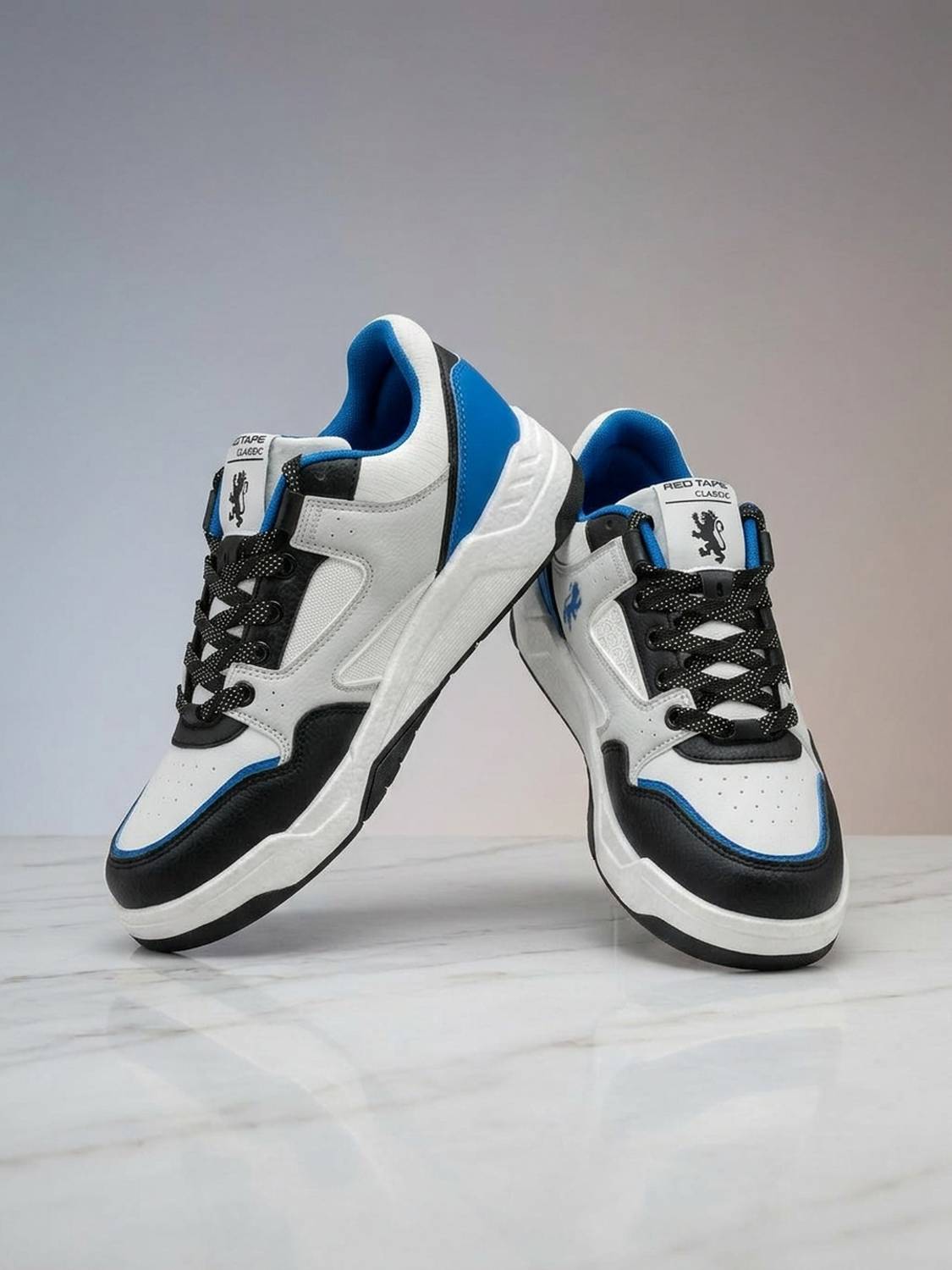 RED TAPE Men Black & Blue Chunky Sneakers
