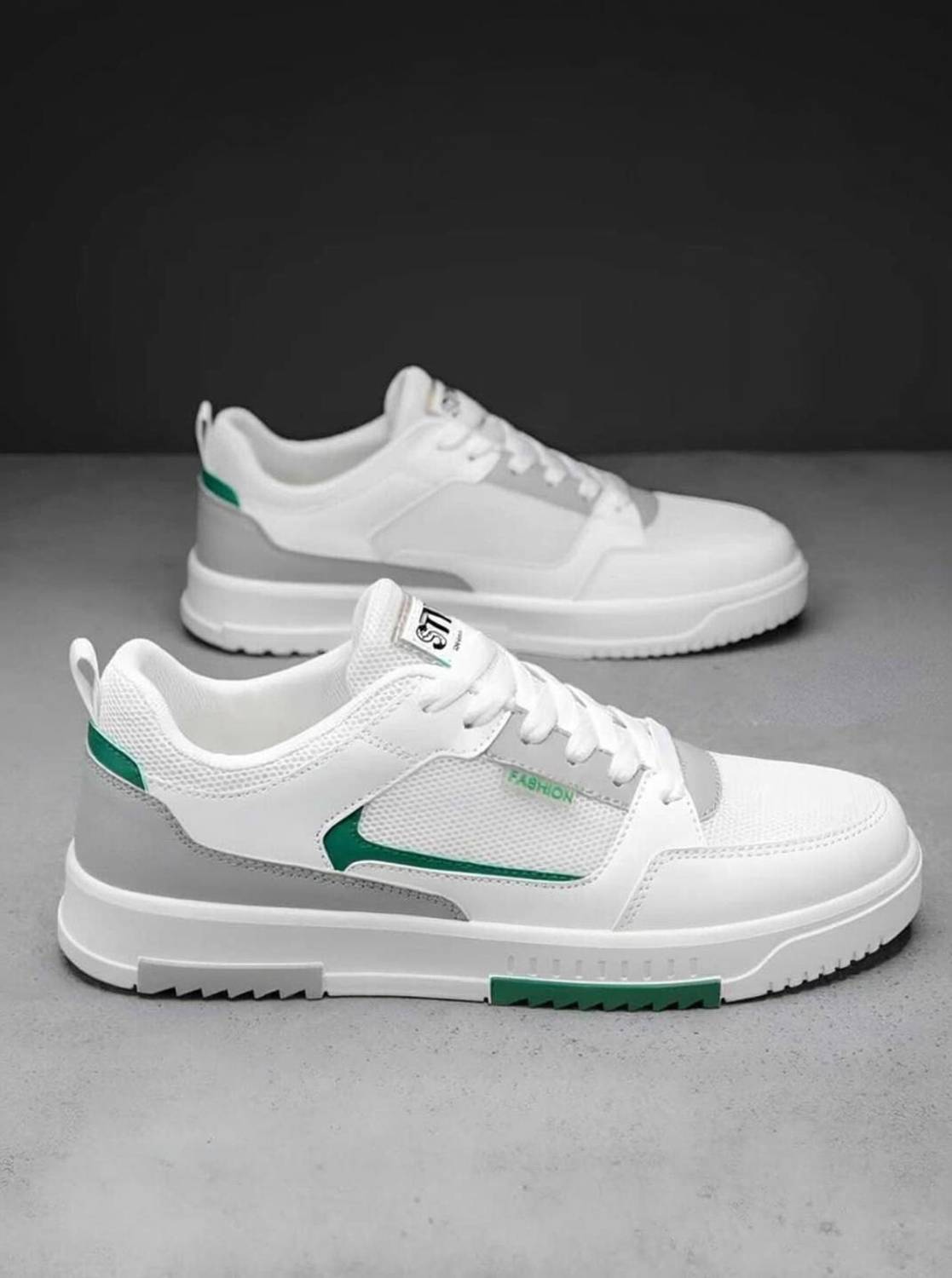 MAFLO Men's White Casual Sneakers - Image 1