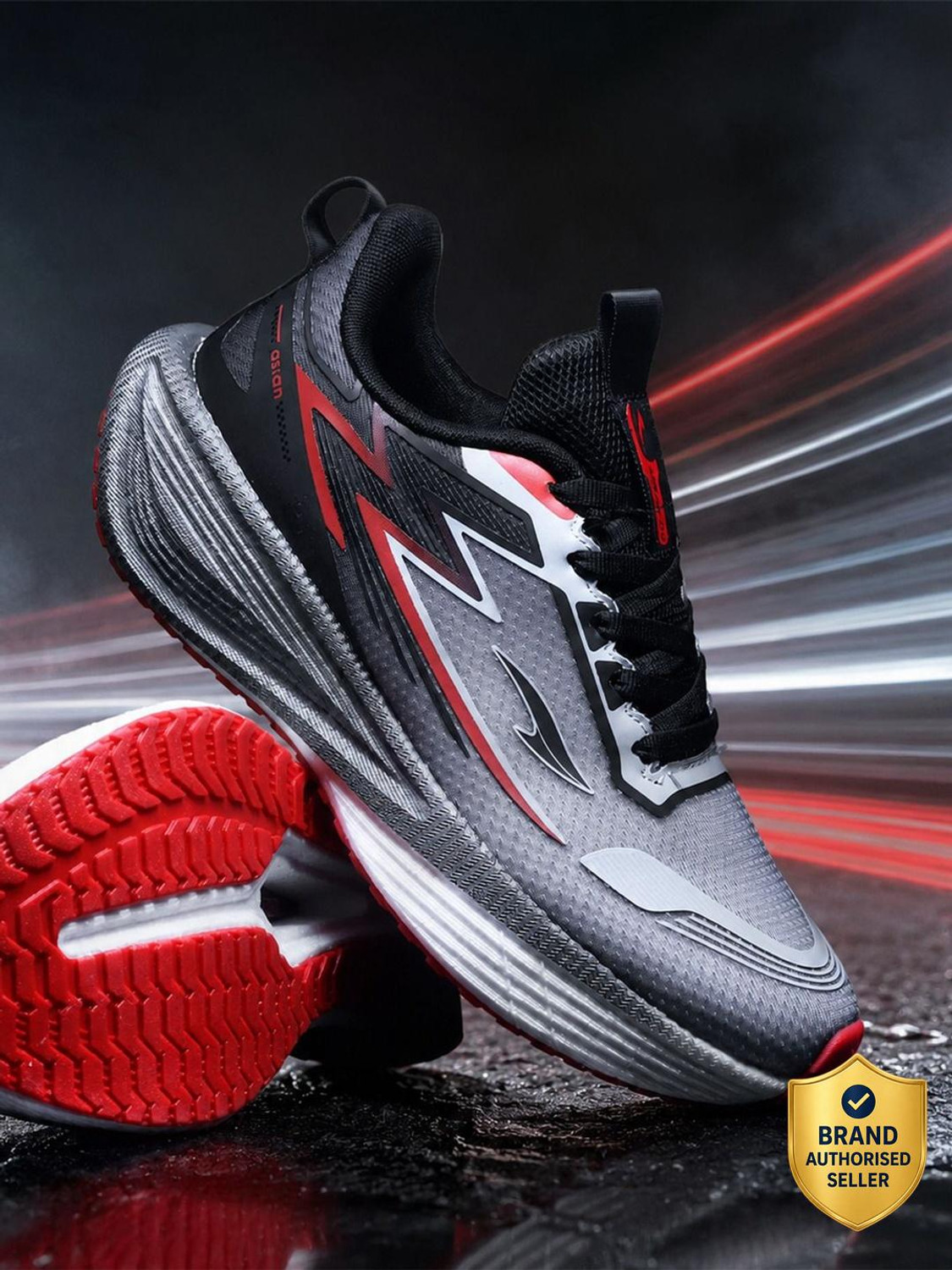 Image of asian Hypercushion Carbon-09 Men's Running Shoes with Carbon Plate | Energy Return Training & Gym Shoes For Men