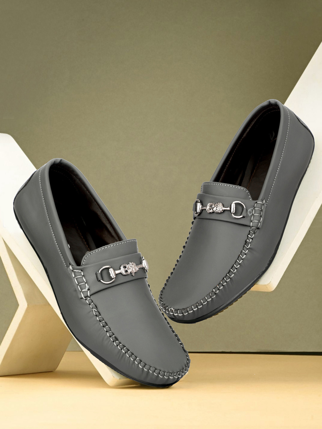 Image of aRICS ATTRACTIVE /STYLISH /FESTIVE /NAGRA SHOES Loafers For Men