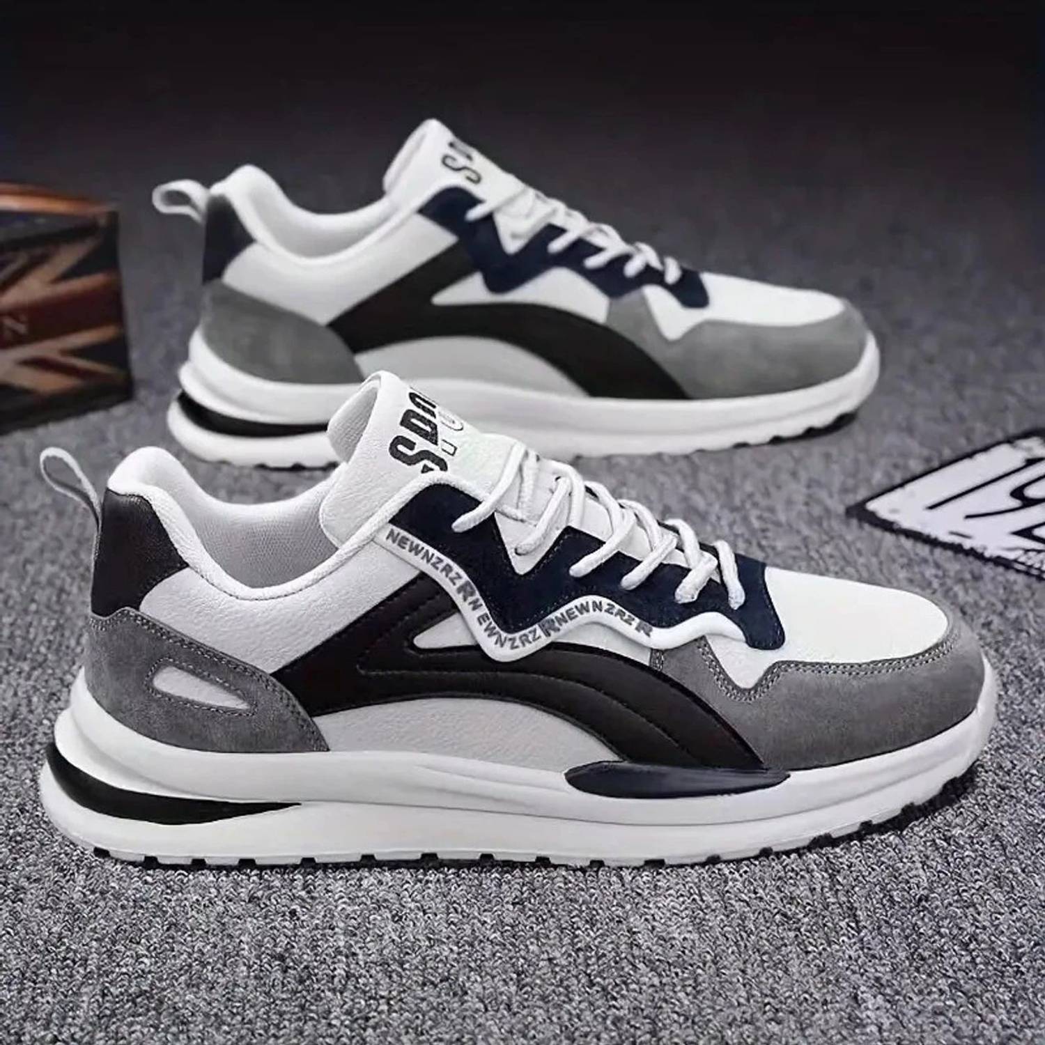 Layasa Men's Black Sneakers - Image 1