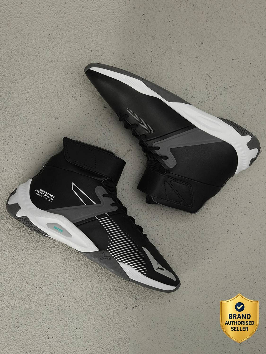 PUMA A3rokart Mid Black Men's Sneakers - Image 1