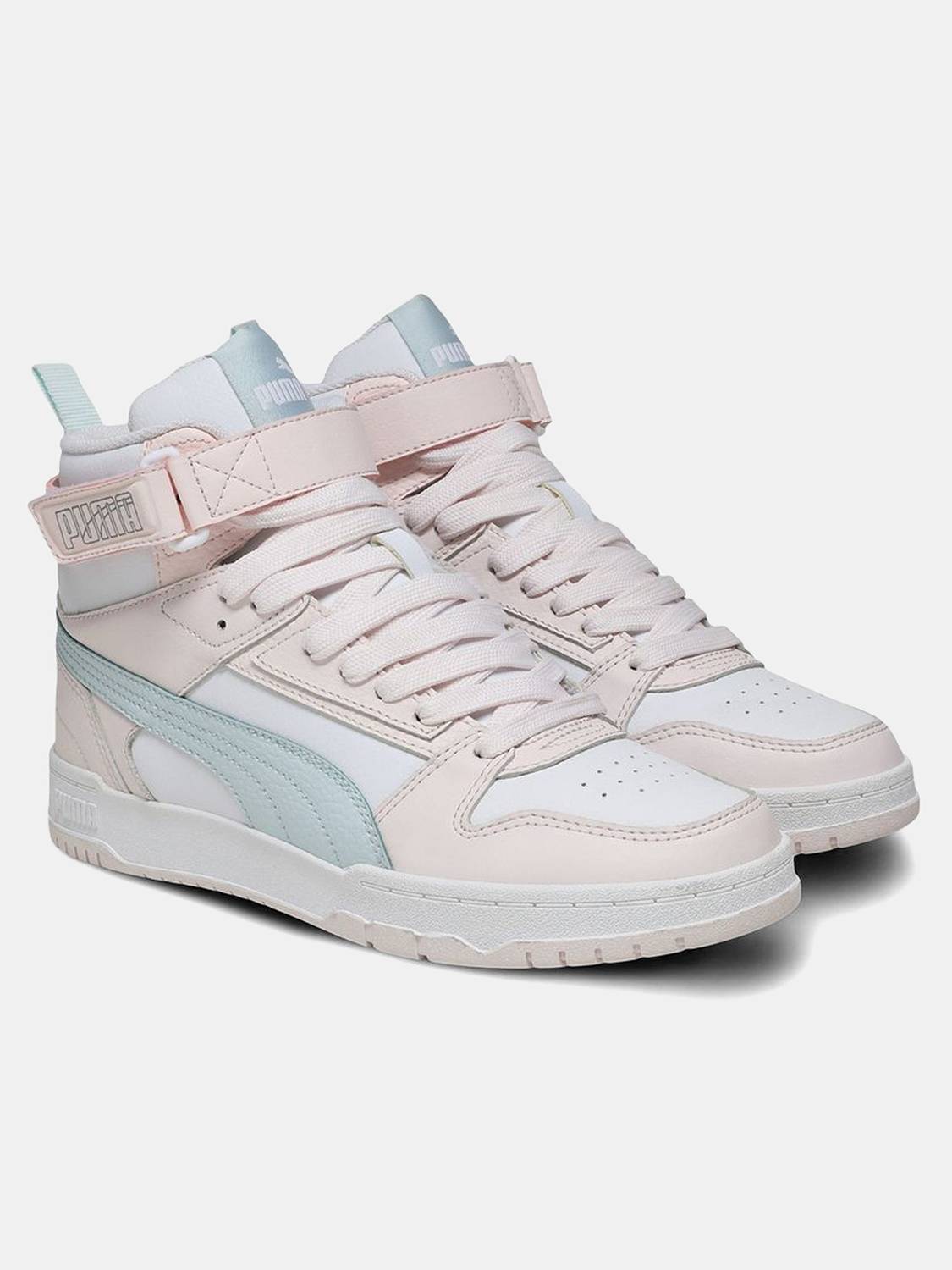 PUMA Court Shatter Mid Sneakers for Men - White