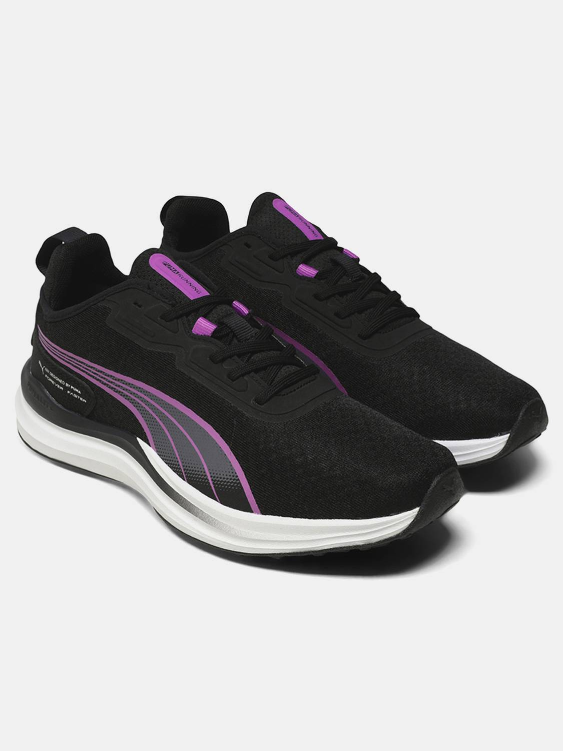 Puma Stride Lite Wns Running Shoes For Women (Black , 4)