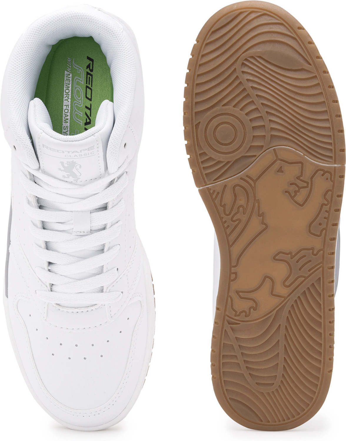 Image of RED TAPE Lifestyle Casual | Soft Cushioned Insole, Slip-Resistance, Dynamic Feet Support Sneakers For Men (White, 6)