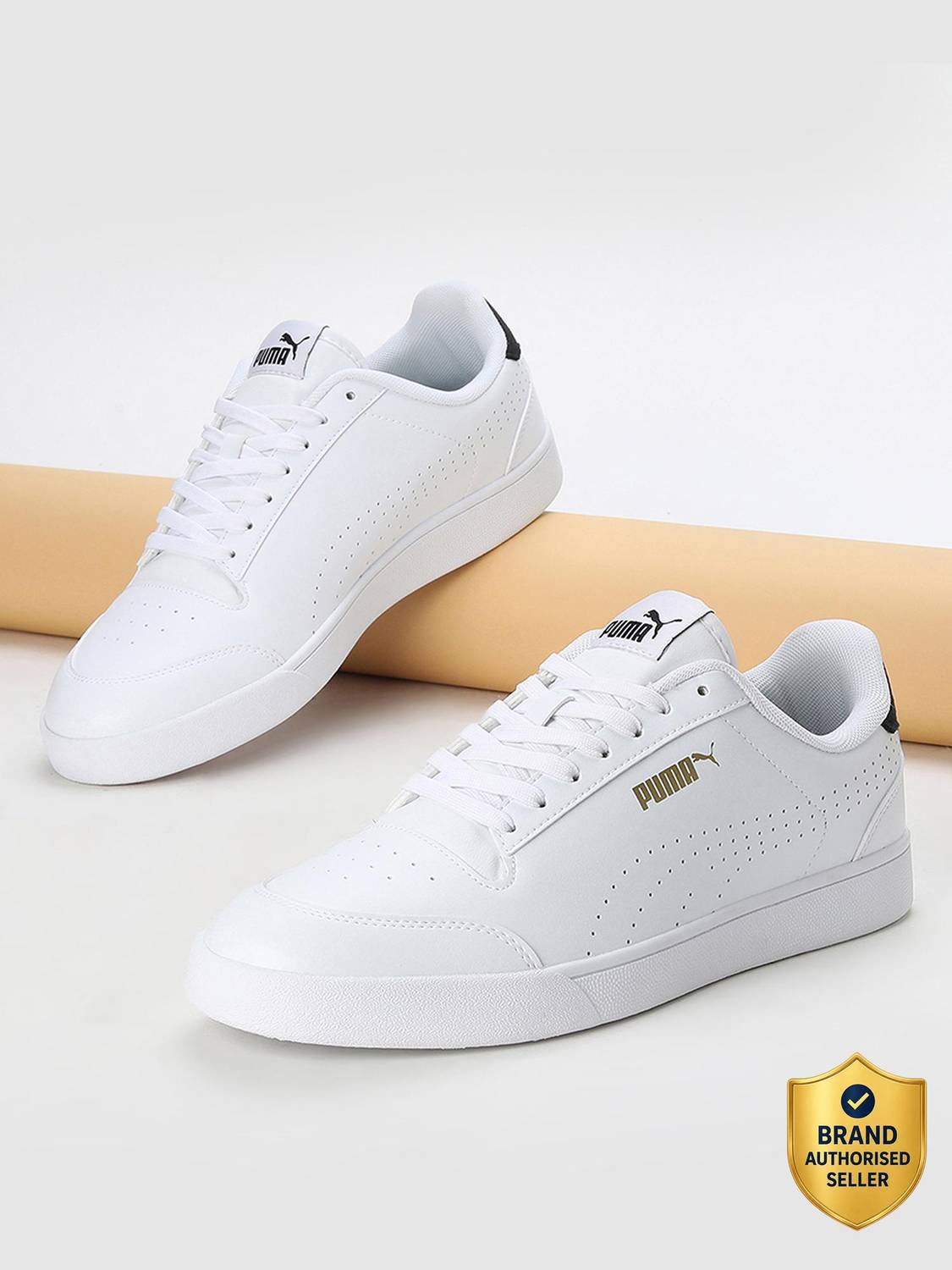 PUMA Shuffle Perf Sneakers For Men White - Image 1
