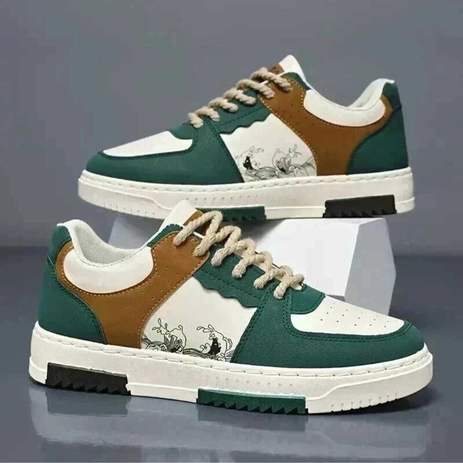 Image of LUVLEO Stylish Casual Shoes Men Lightweight Daily Use Sneakers Trendy College Outdoor Sneakers For Men