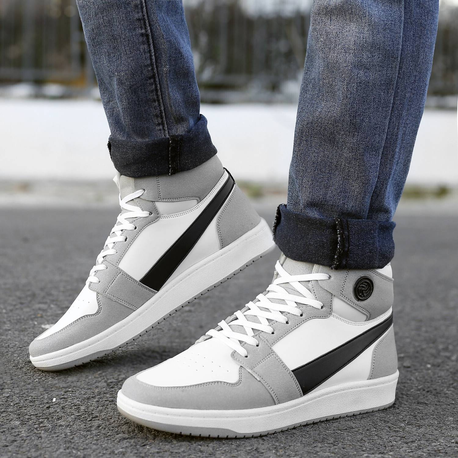 bacca bucci BALANCER Gray Fashion Sneakers For Men - Image 3
