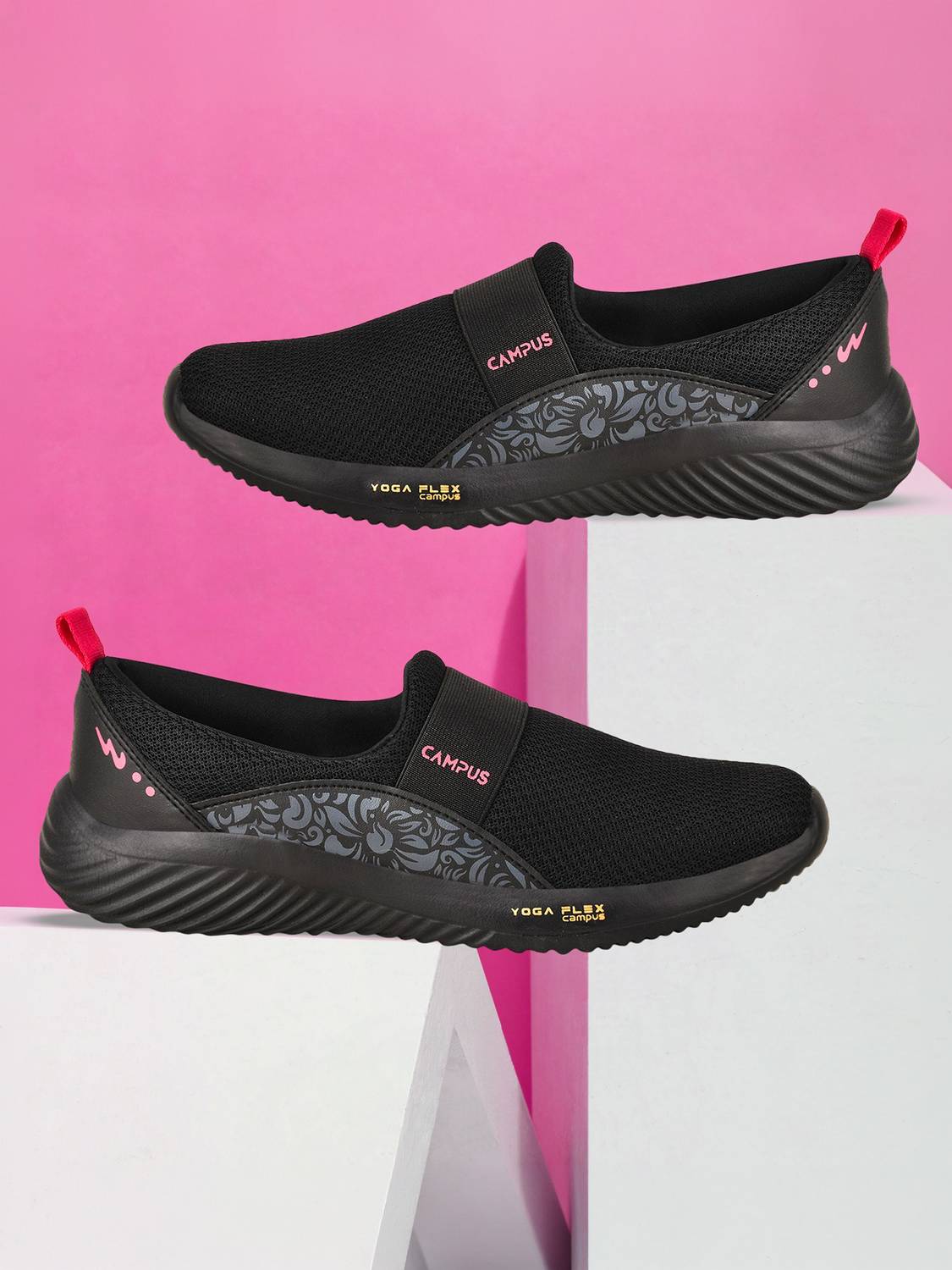 CAMPUS CAMP ELOY Walking Shoes For Women (Black , 5)