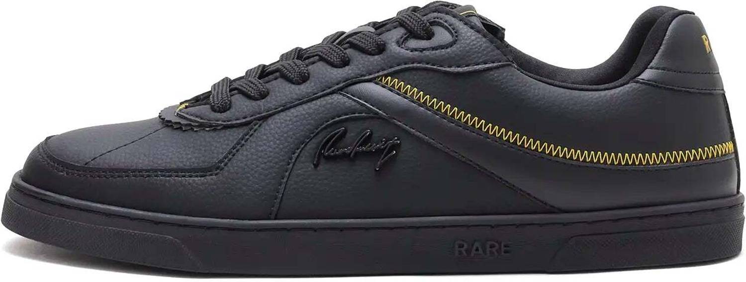 Rare Rabbit CURV Sneakers For Men (Black , 10)
