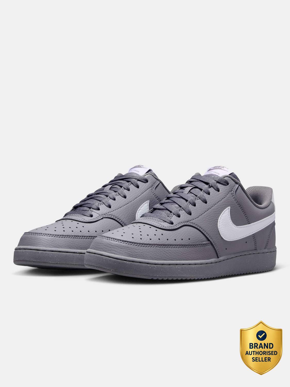 NIKE COURT VISION LO NN Basketball Shoes Men Gray - Image 1