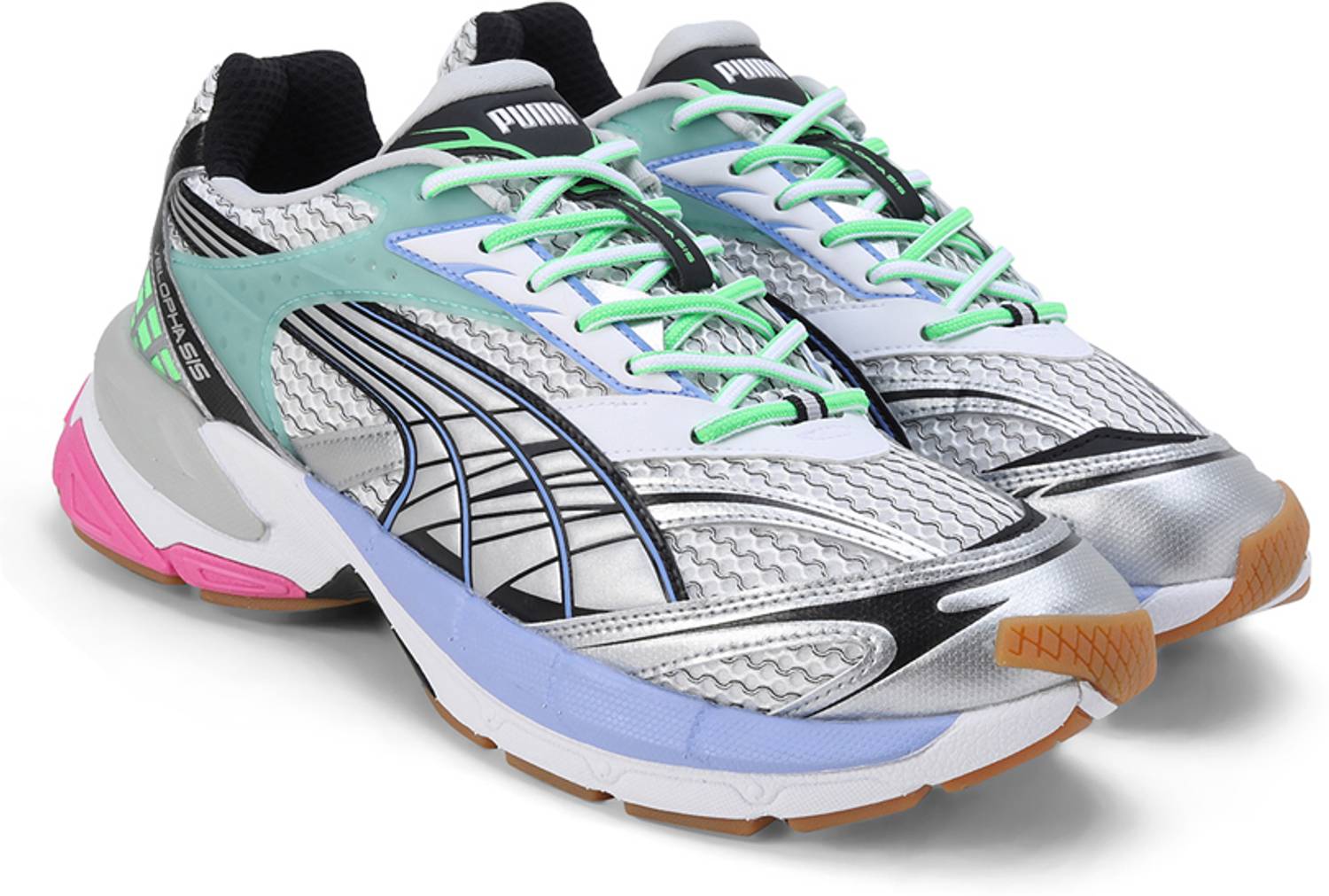 PUMA Velophasis Phased Sneakers For Women (Black , 5)