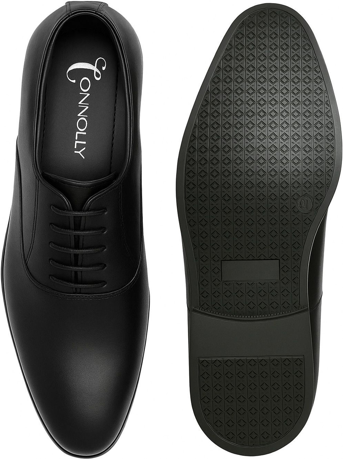 Image of Connolly Premium Leather Black Formal Shoes Lace-Up for Men Oxford For Men