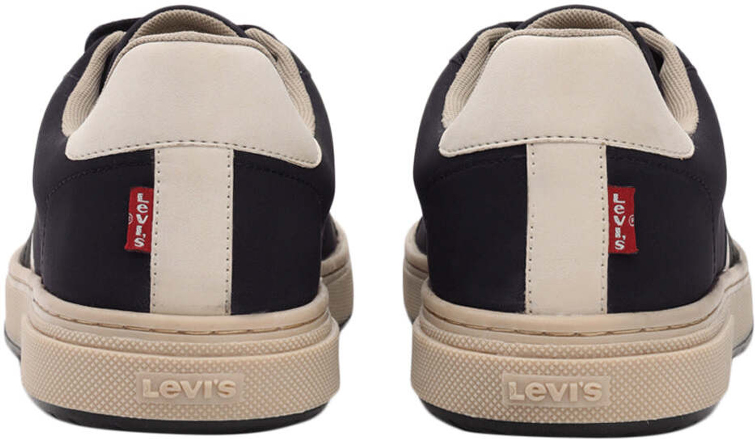 Image of LEVI'S Men's Black Colorblock Sneakers Sneakers For Men
